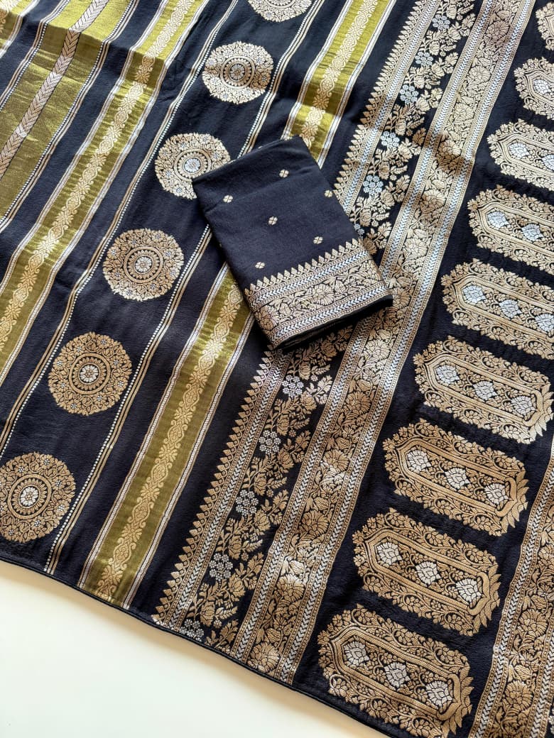 Pure Chinya Tissue Viscose Georgette Sarees