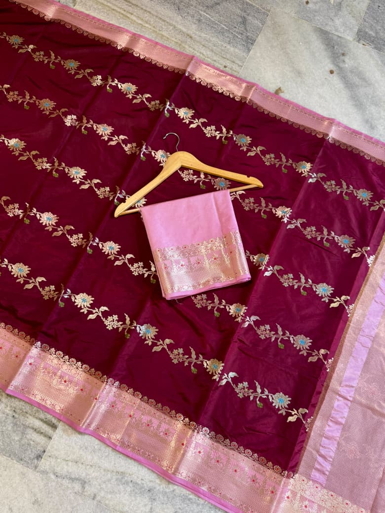 Banarasi Semi Katan Silk Sarees