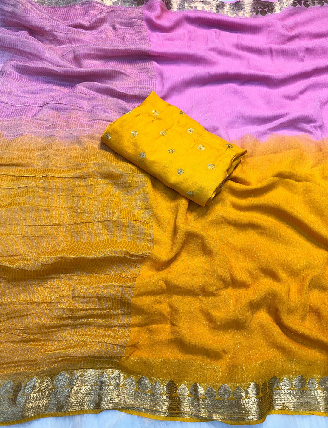 Pure Soft Viscose Weaving Jacquard Sarees with matching blouse