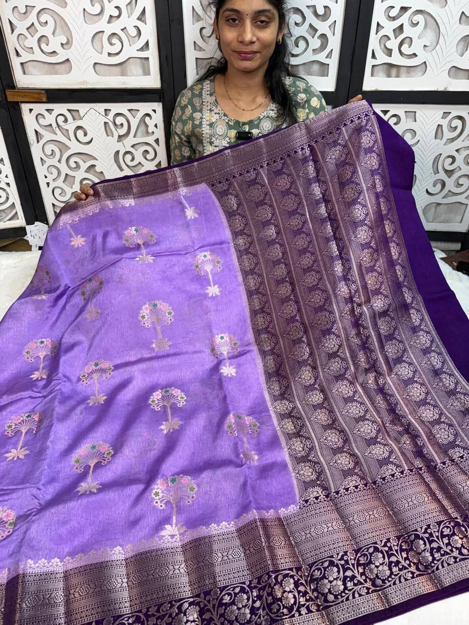 Premium Banarasi Semi Katan Silk Sarees