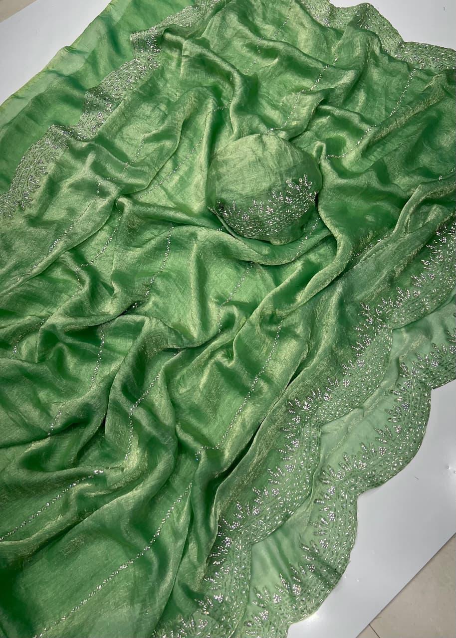 Fendy Chiffon Space Silk Sarees