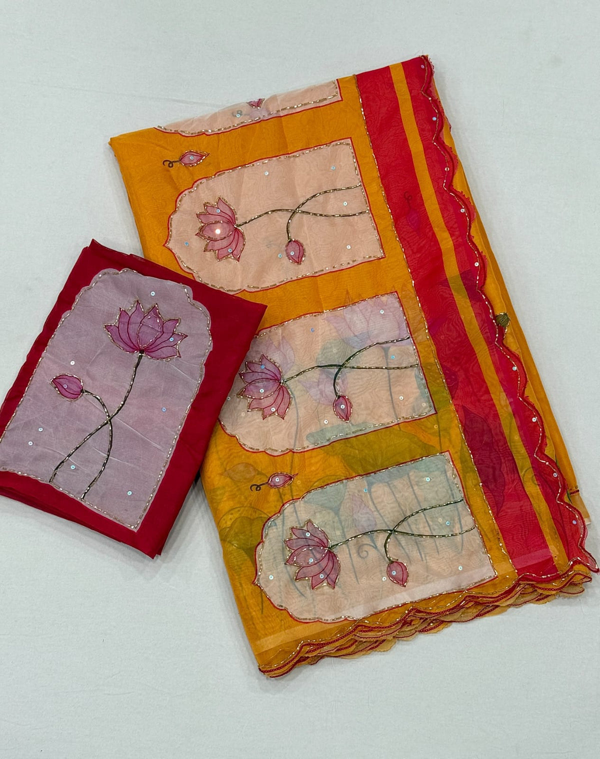 Soft tebby designer sarees