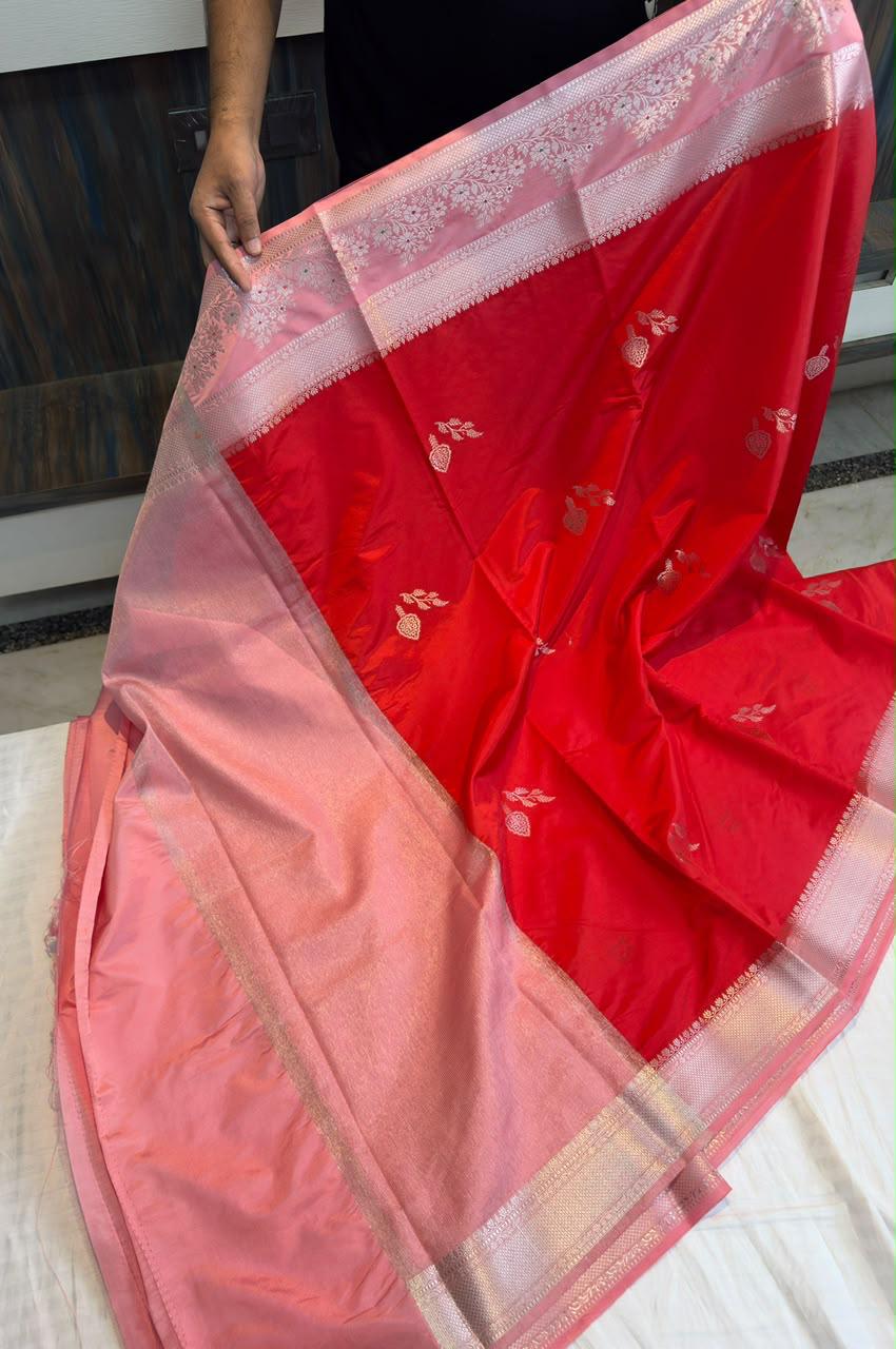 Banarasi Dyble Katan Soft Silk Sarees