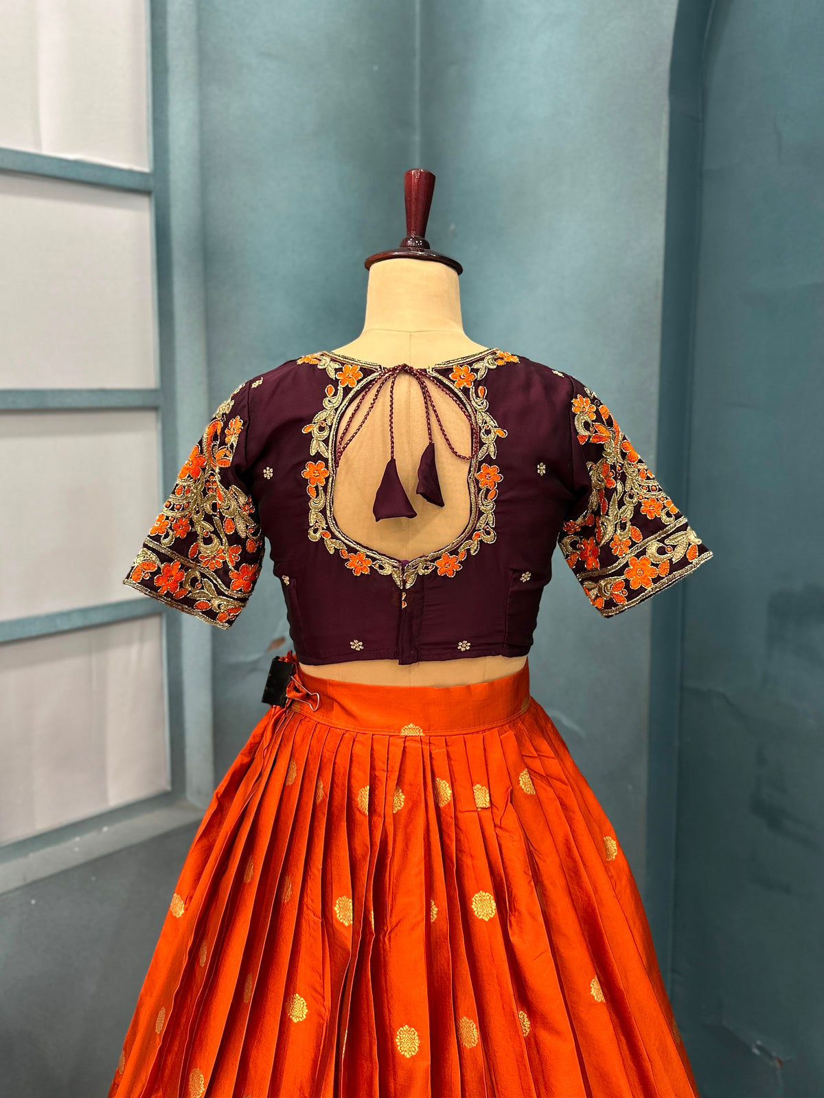 Exclusive Pure Kanjivaram silk full stiched Lehenga