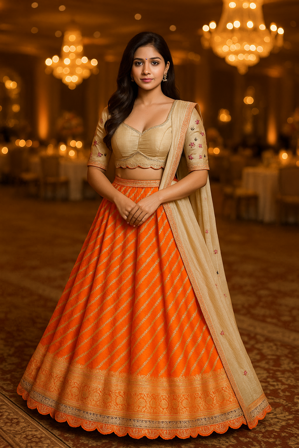 Party Wear Fully Stitched Lehengas Set