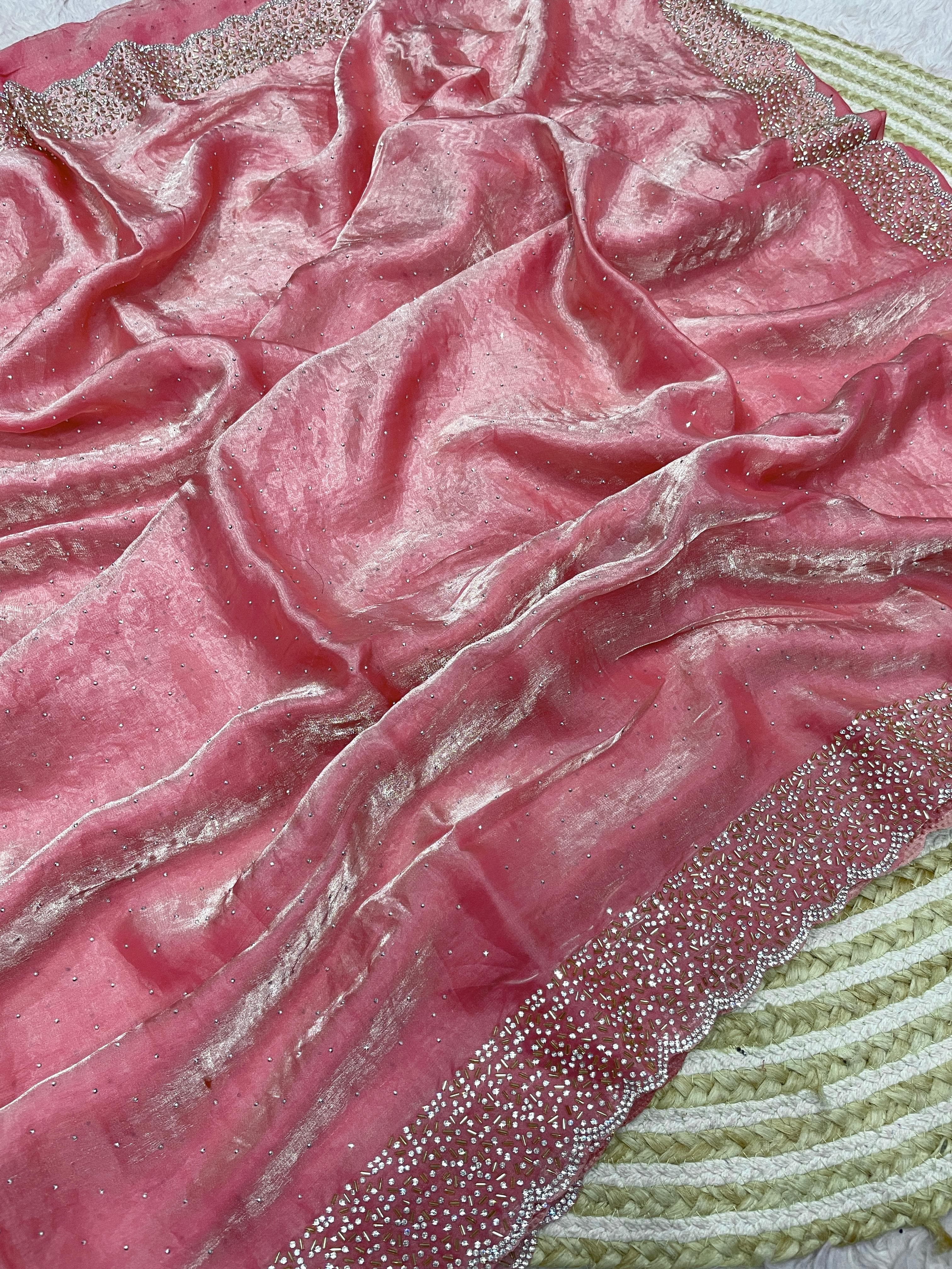 Pure Soft Space Silk Sarees in 20+ Colors