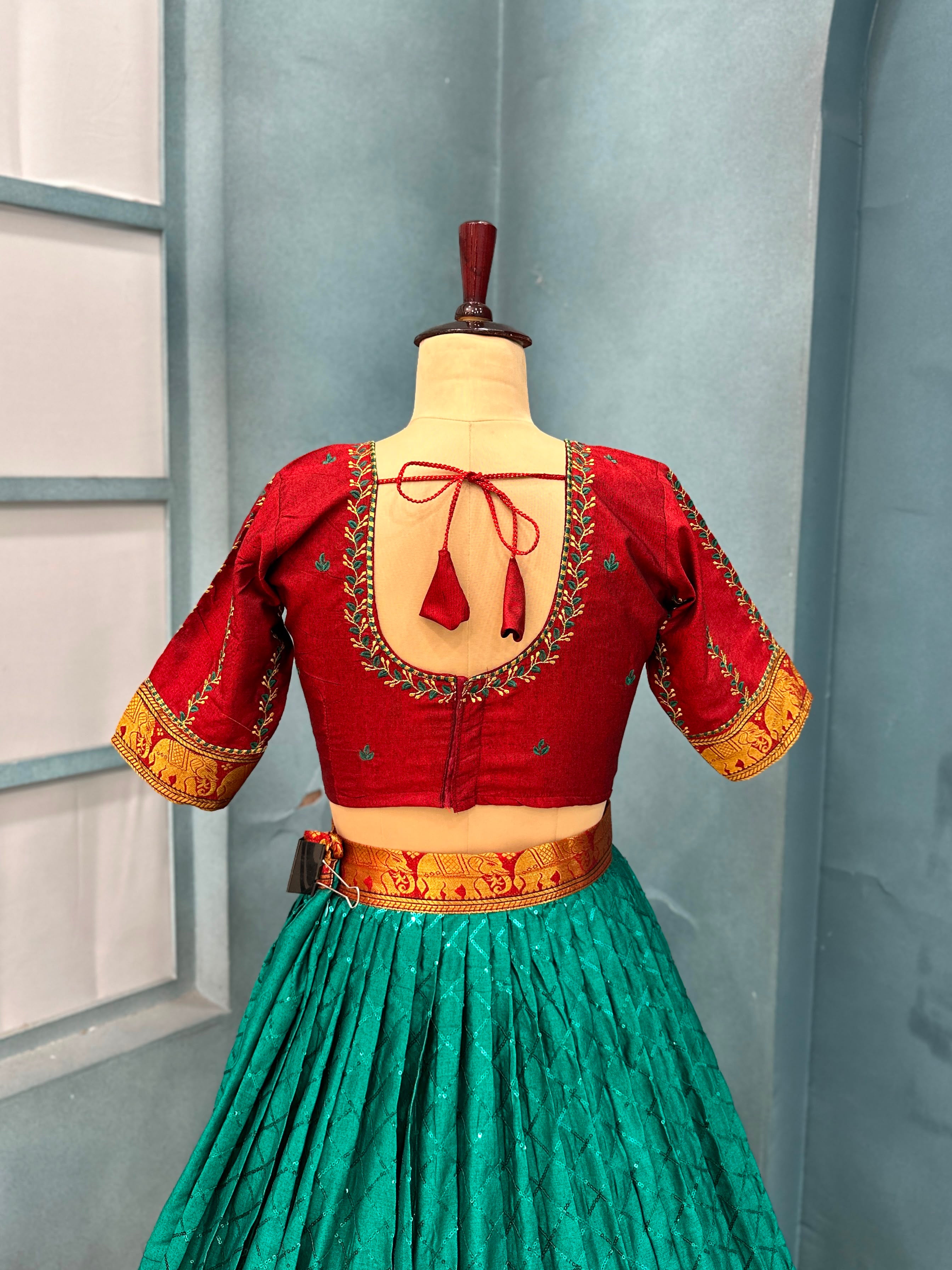 Fully Stitched Narayanpet Lehanga