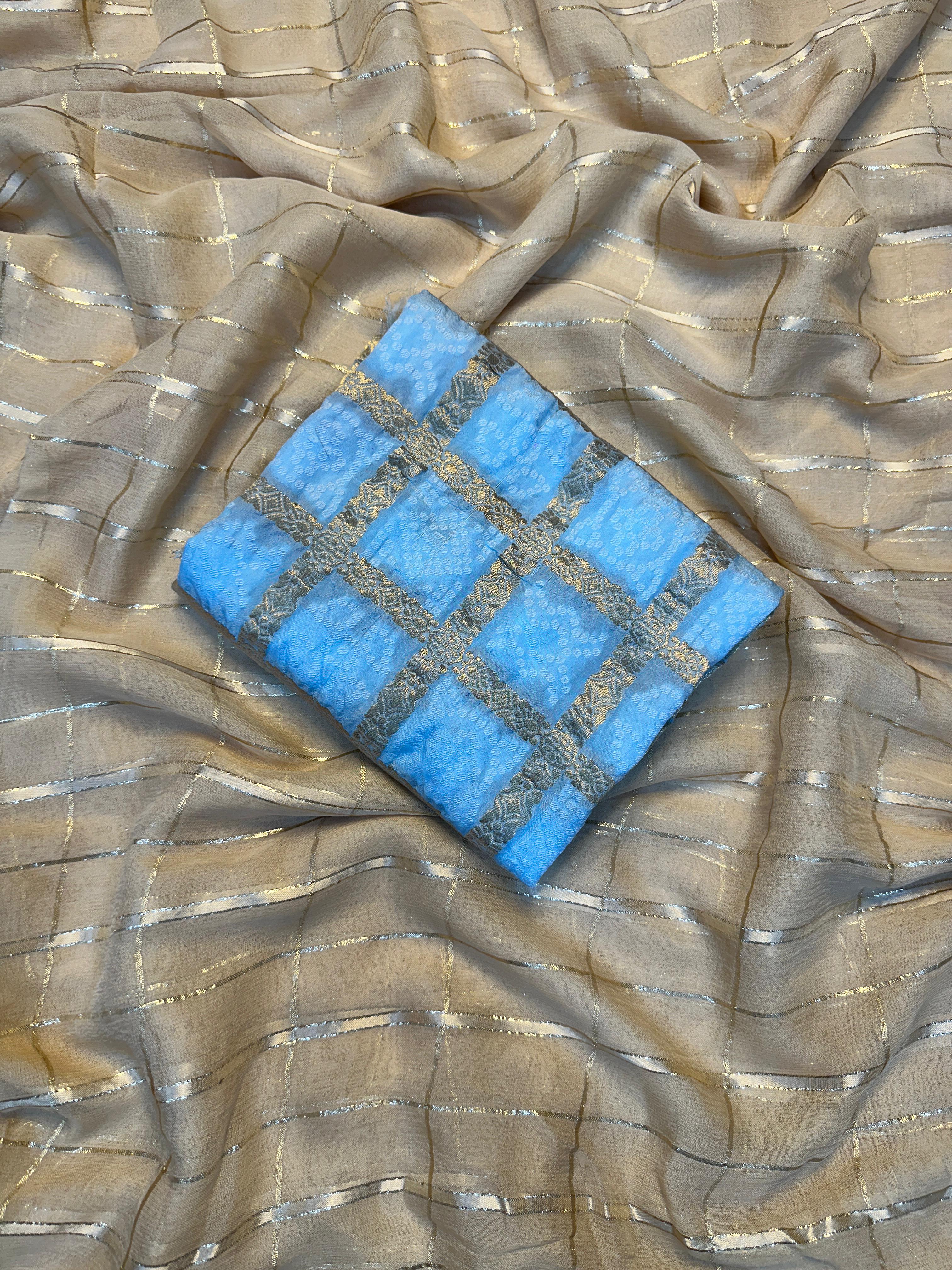 Soft Viscose Saree with Designer Blouse