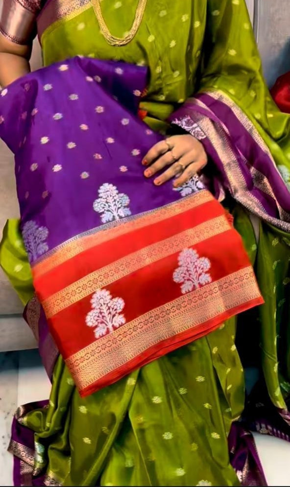 Premium Banarasi Dyble Dupion Soft Silk Sarees