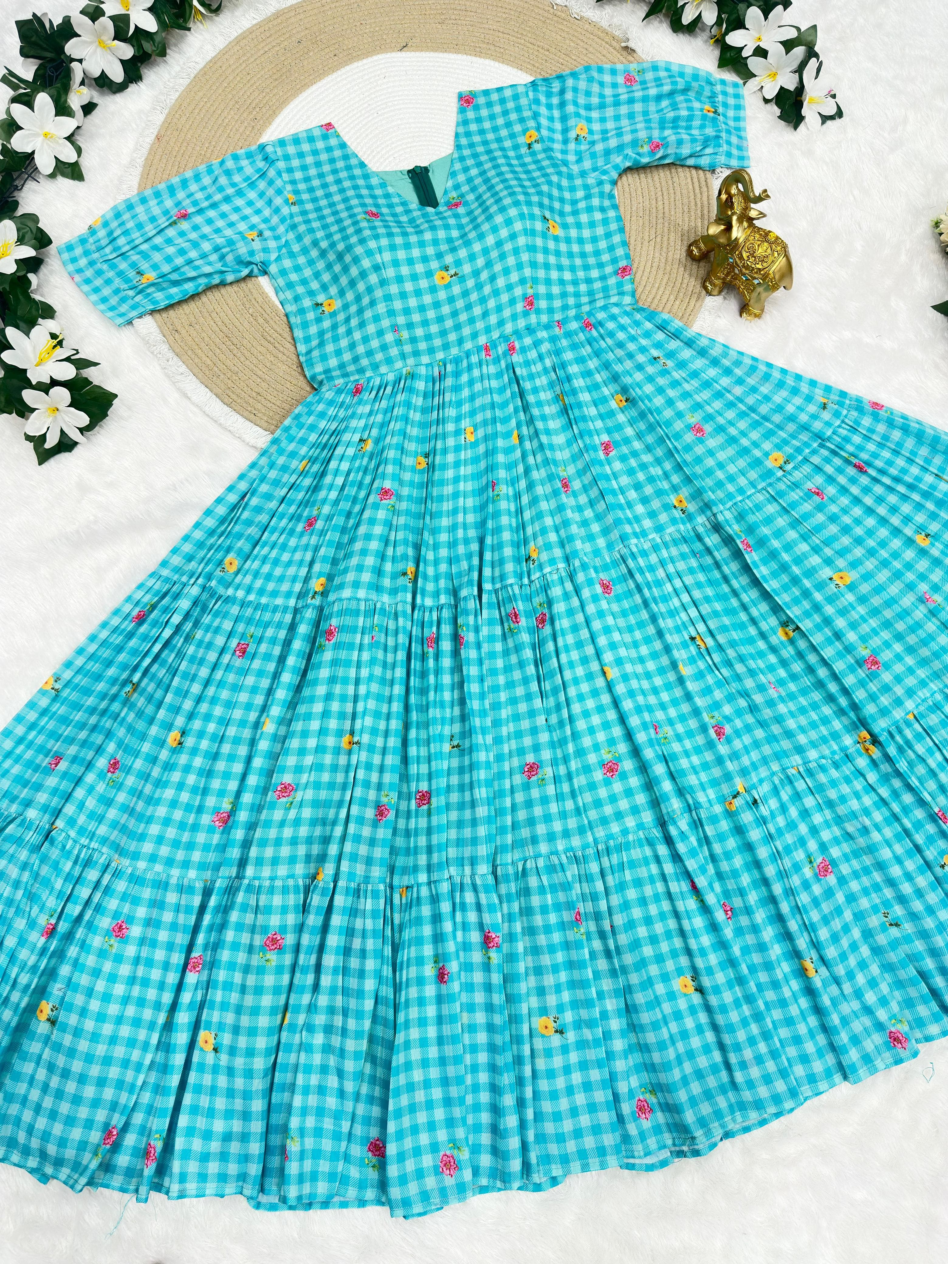 Pure Mul cotton floral frocks