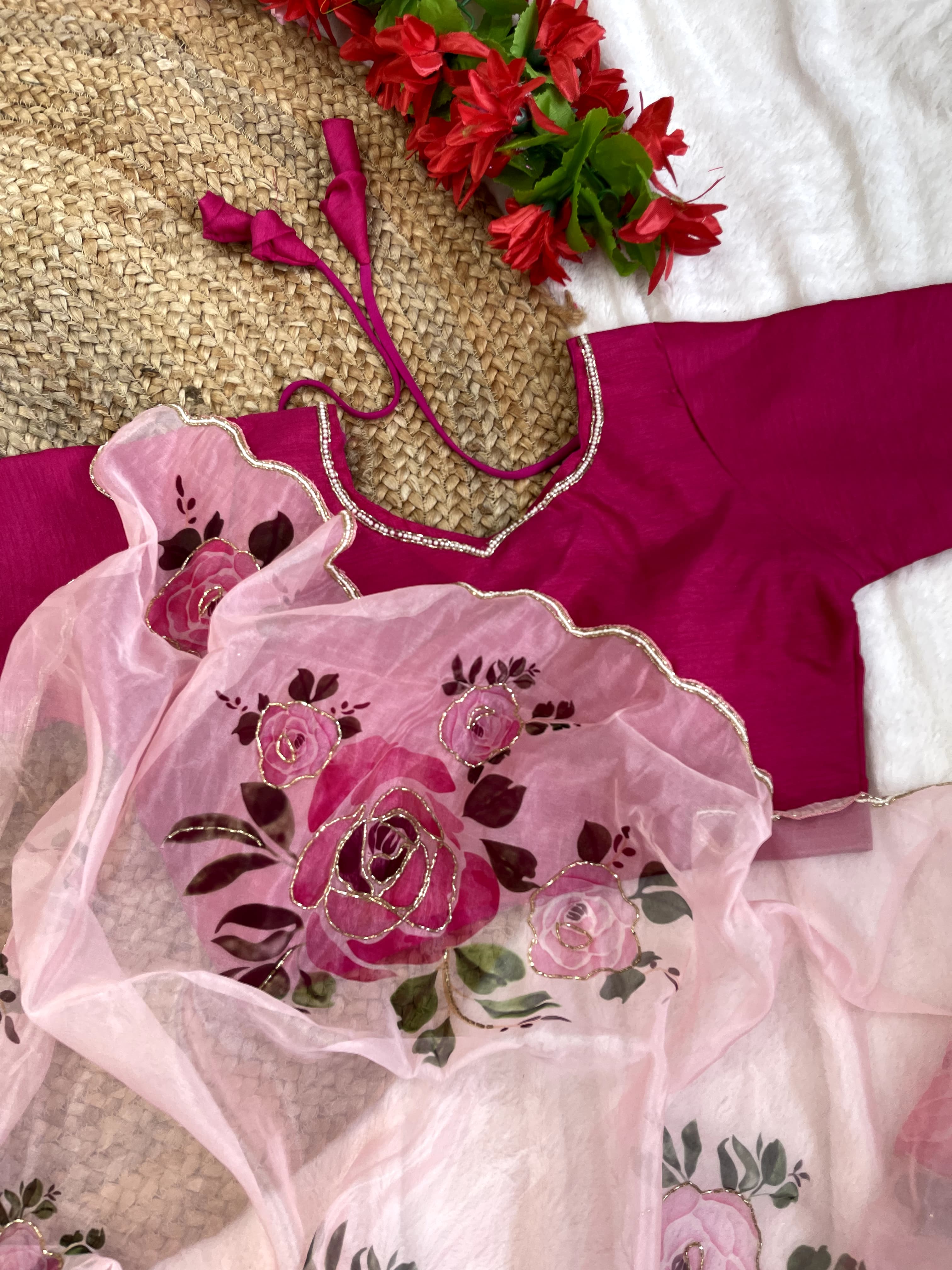 Soft Organza Silk Saree with Premium Work