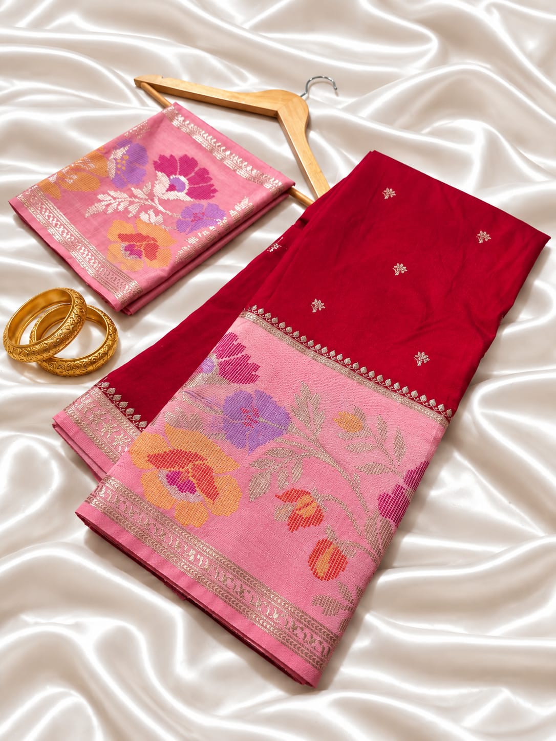Premium Banarasi Katan Silk Soft Sarees