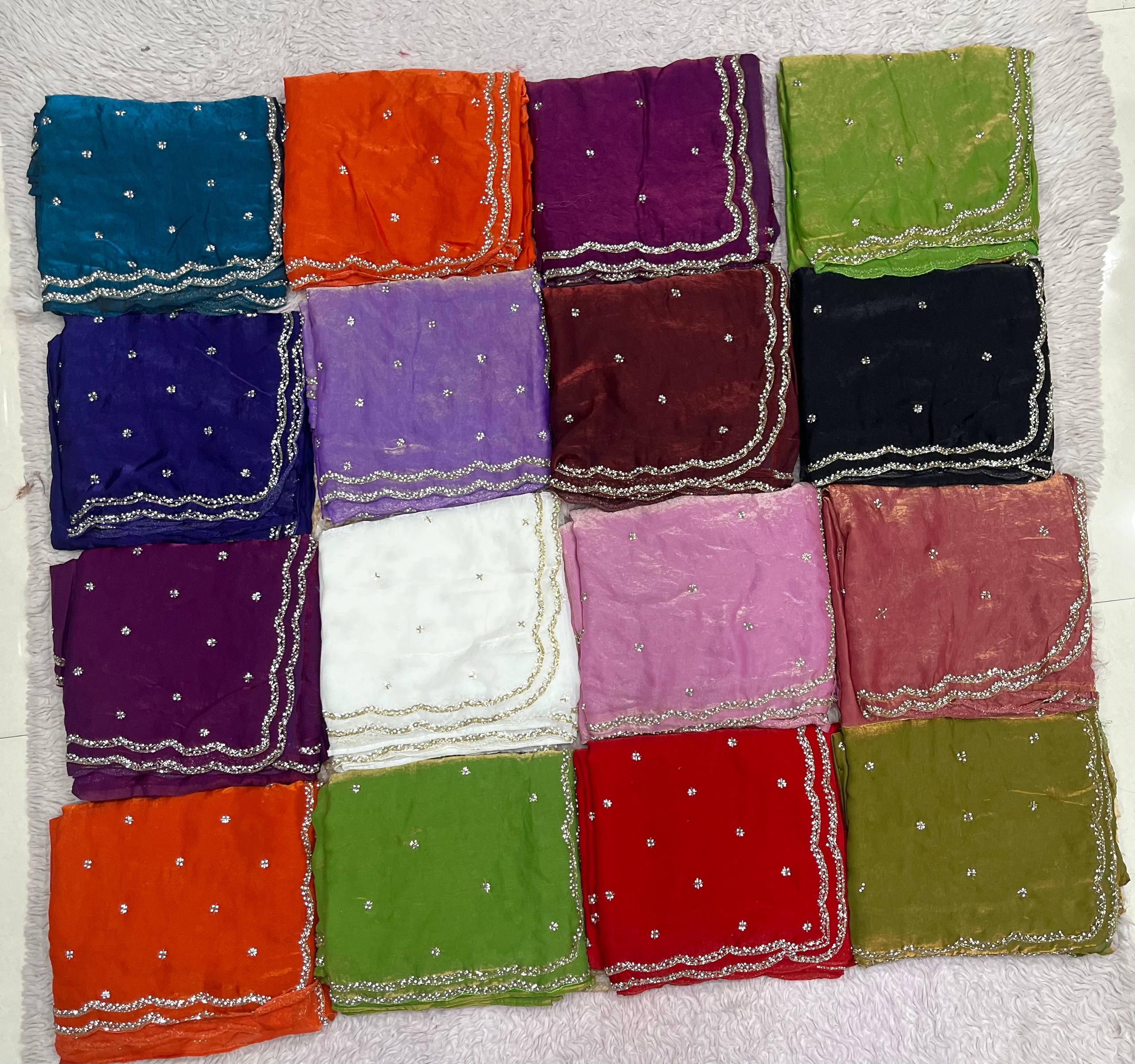Space Silk Fandy sattin With Beautiful Khatli Cut Dana Handwork Along With Hand Diamond Work