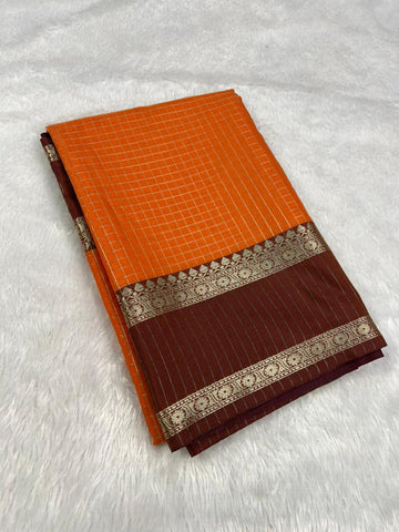 Vintage Banarasi Semi Silk Saree