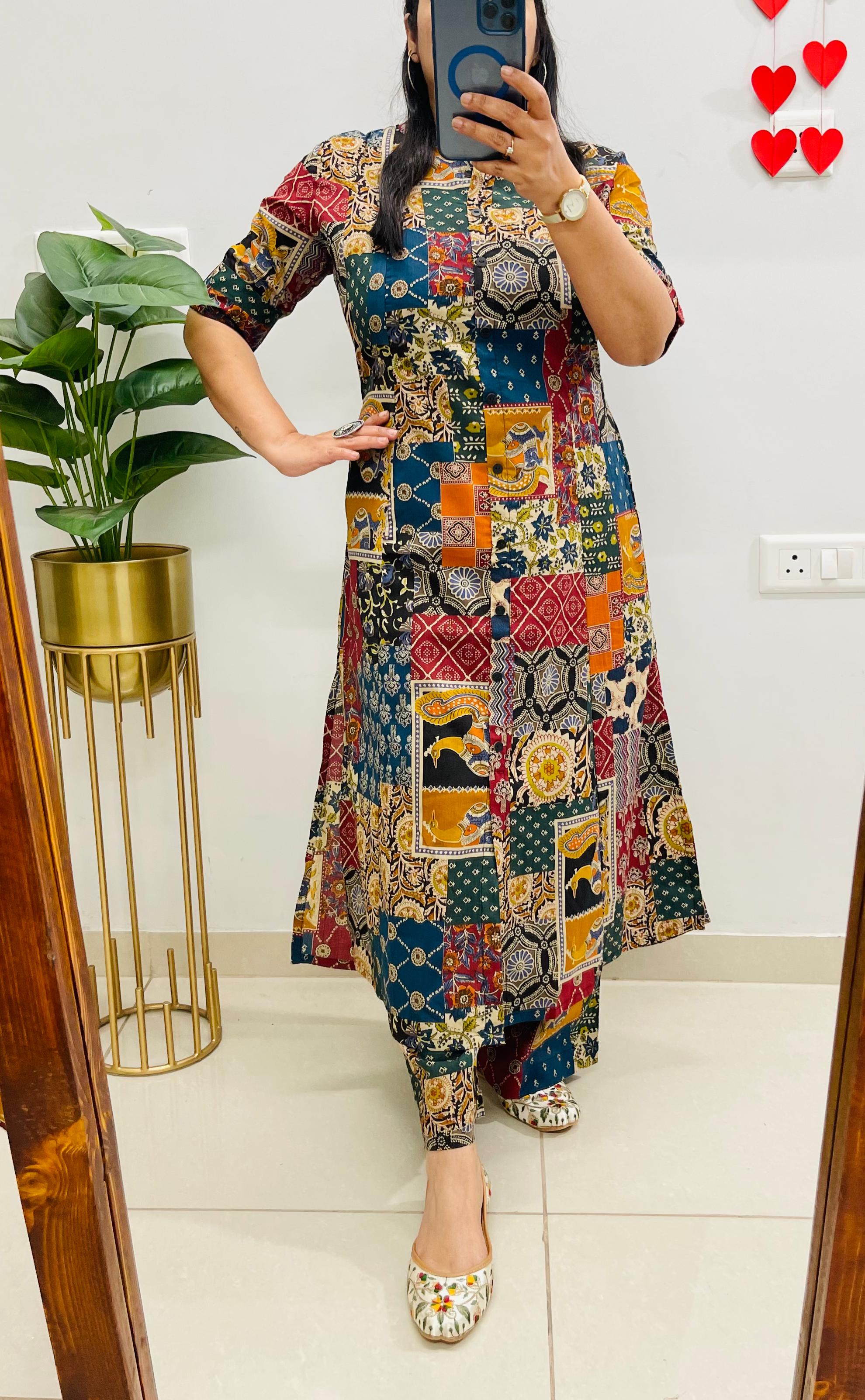 Jaipuri Kalamkari Print Kurti