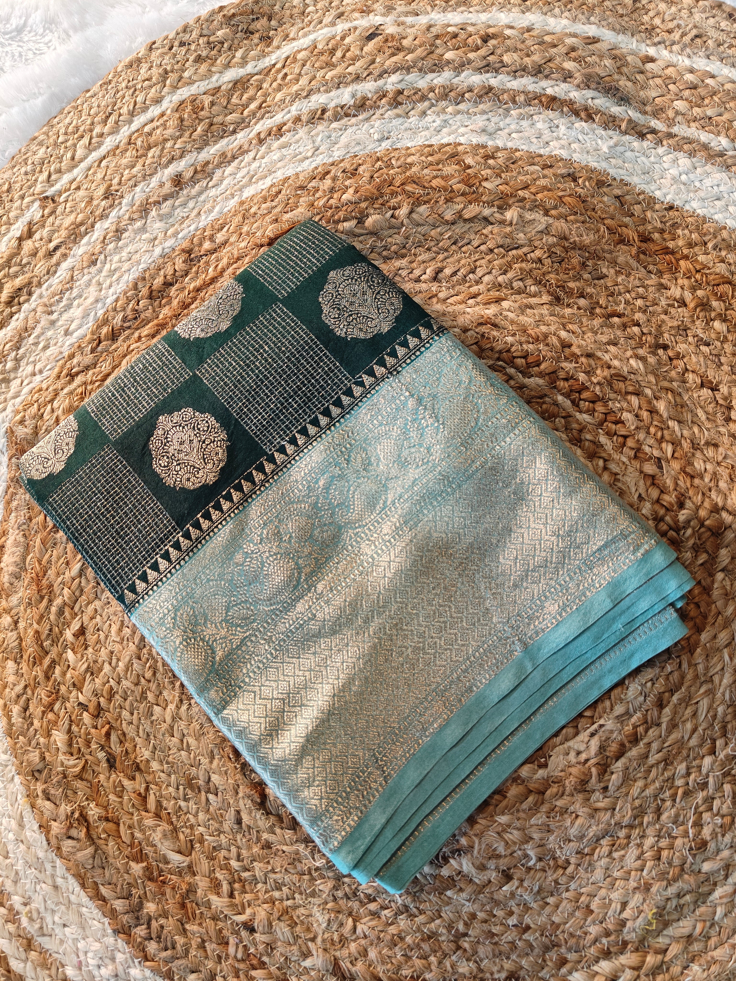 Vintage Banarasi Semi Kanchipattu Sarees