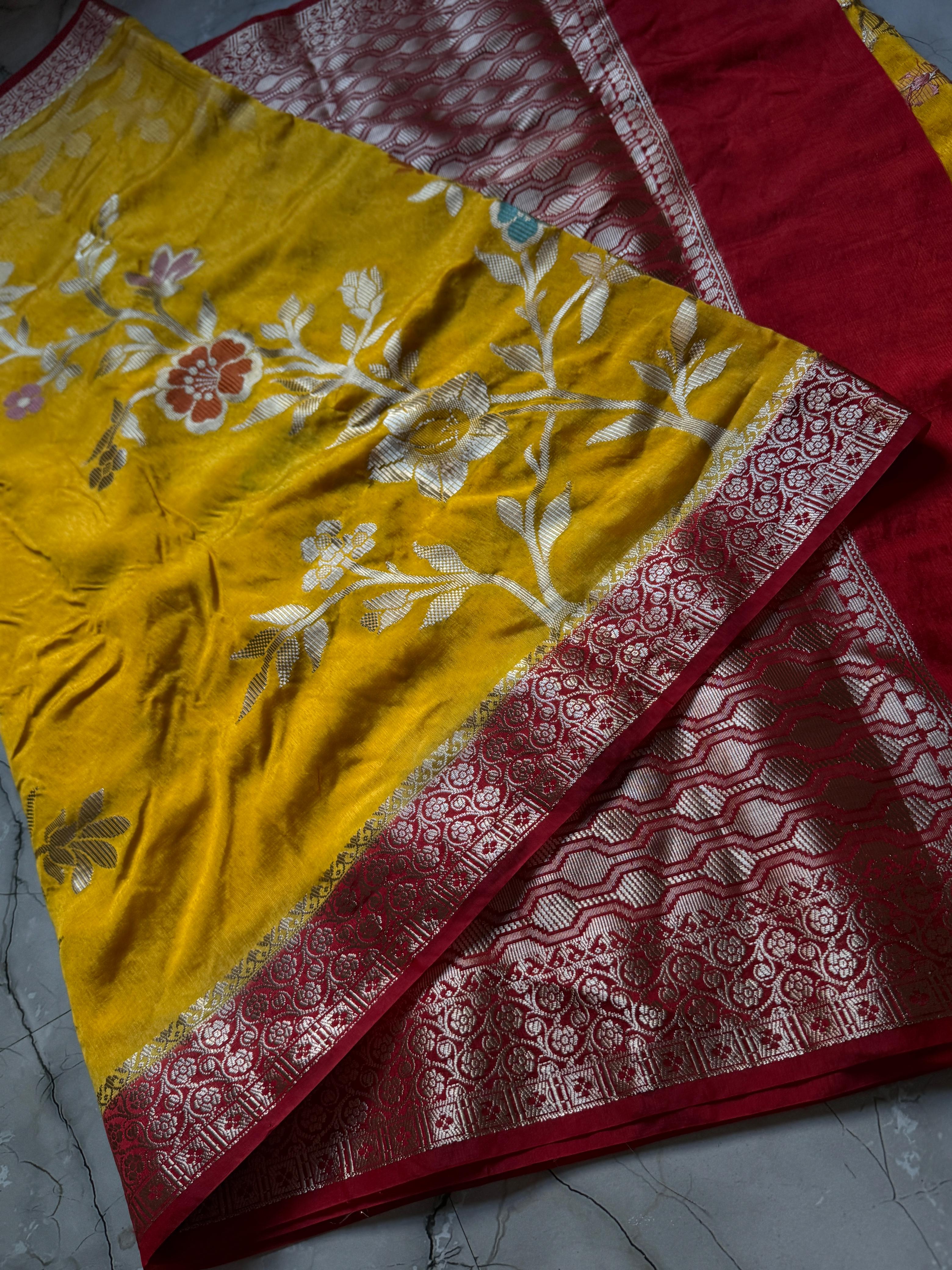 Premium Banarasi Chiniya Silk Sarees