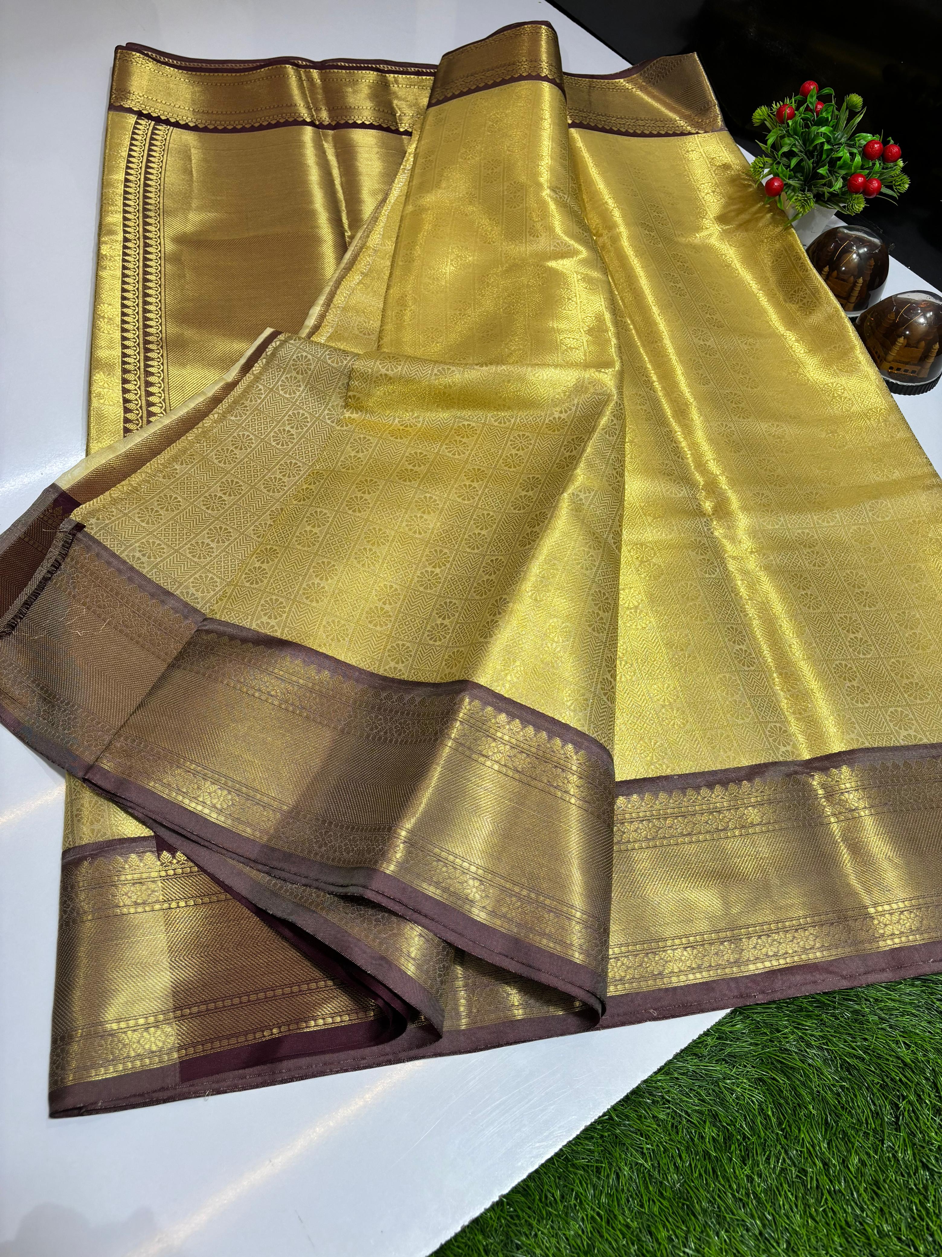 Premium Banarasi Soft Tissue Silk Sarees