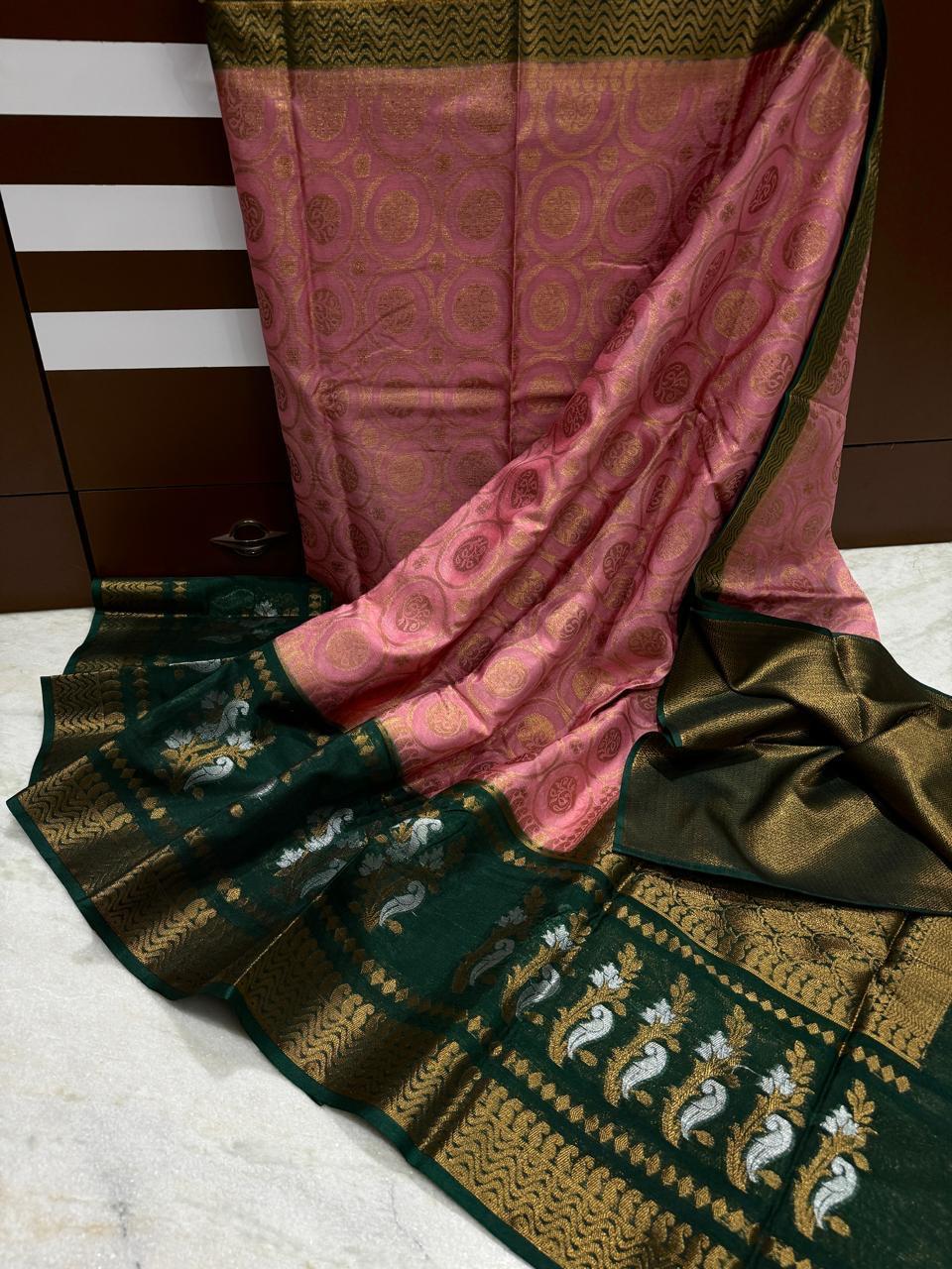 Banarasi Dyeable Dupion Silk Saree