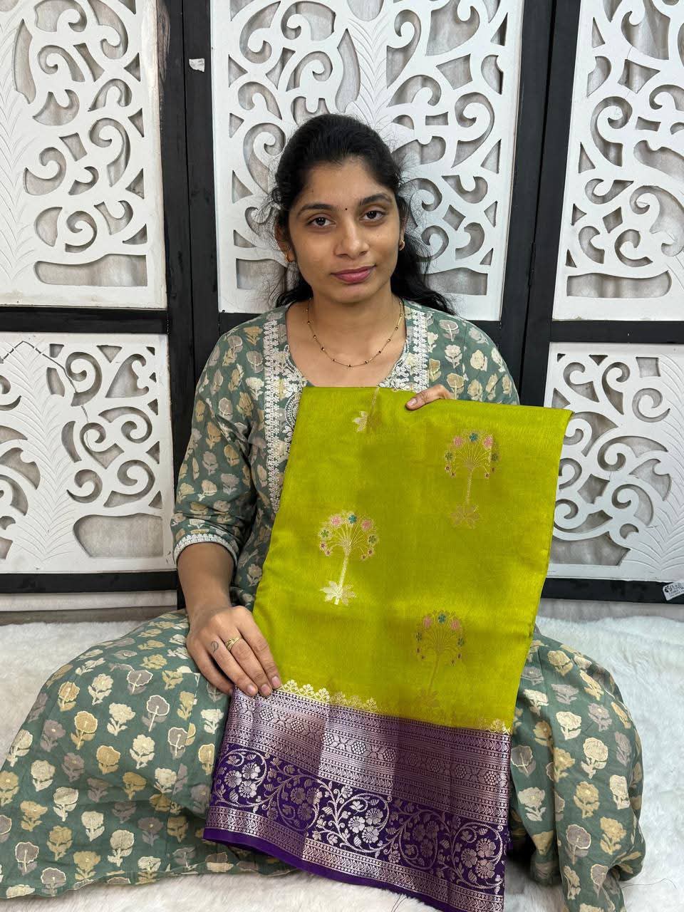 Premium Banarasi Semi Katan Silk Sarees