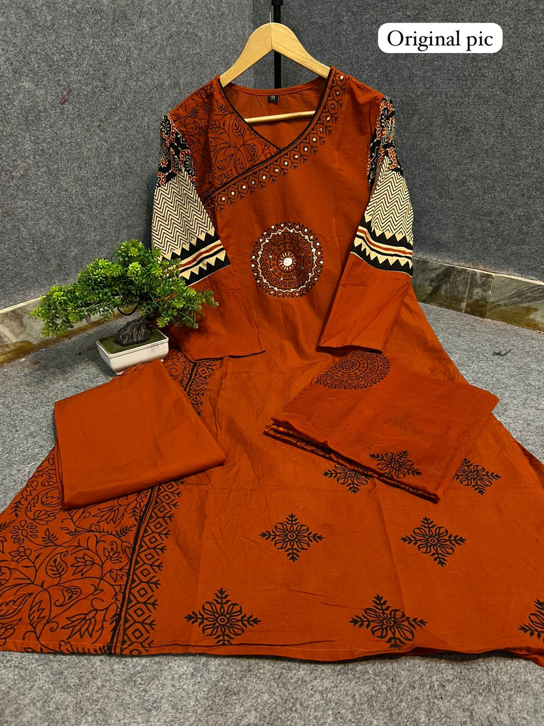Premium Cotton Jaipuri 3pc Kurti Sets