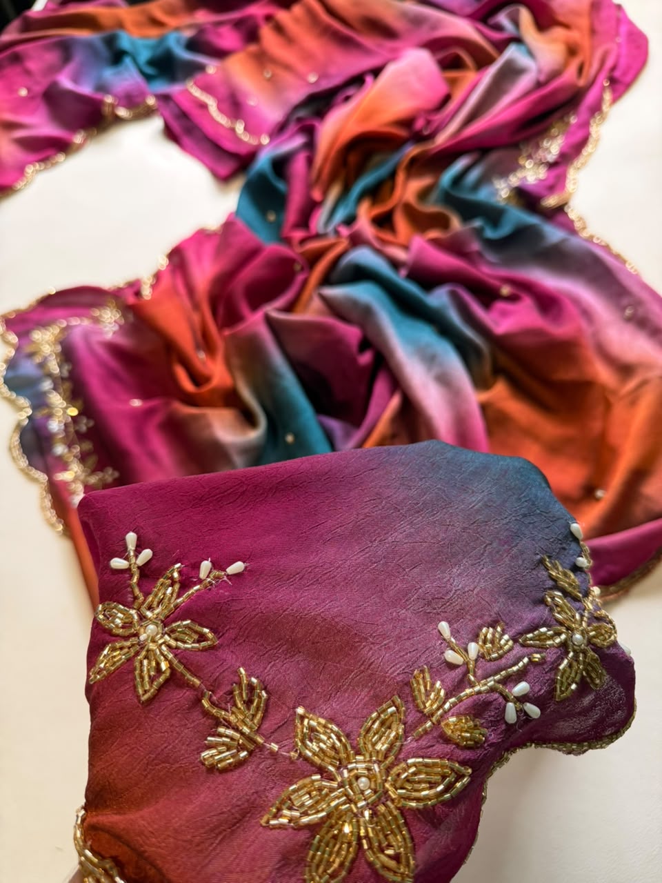 Soft Rangoli Crush Silk Sarees