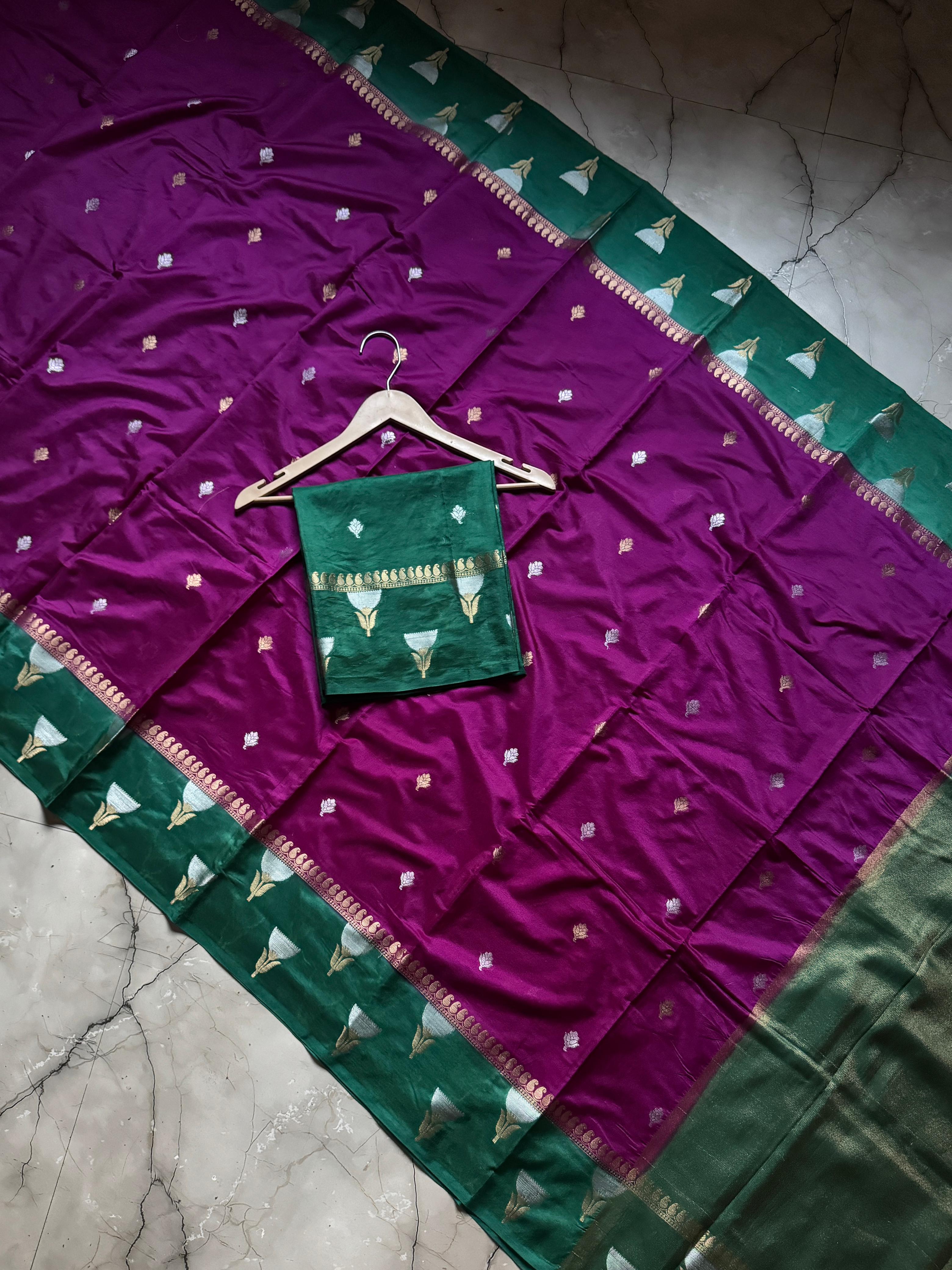 Banarasi Semi Katan Silk Sarees