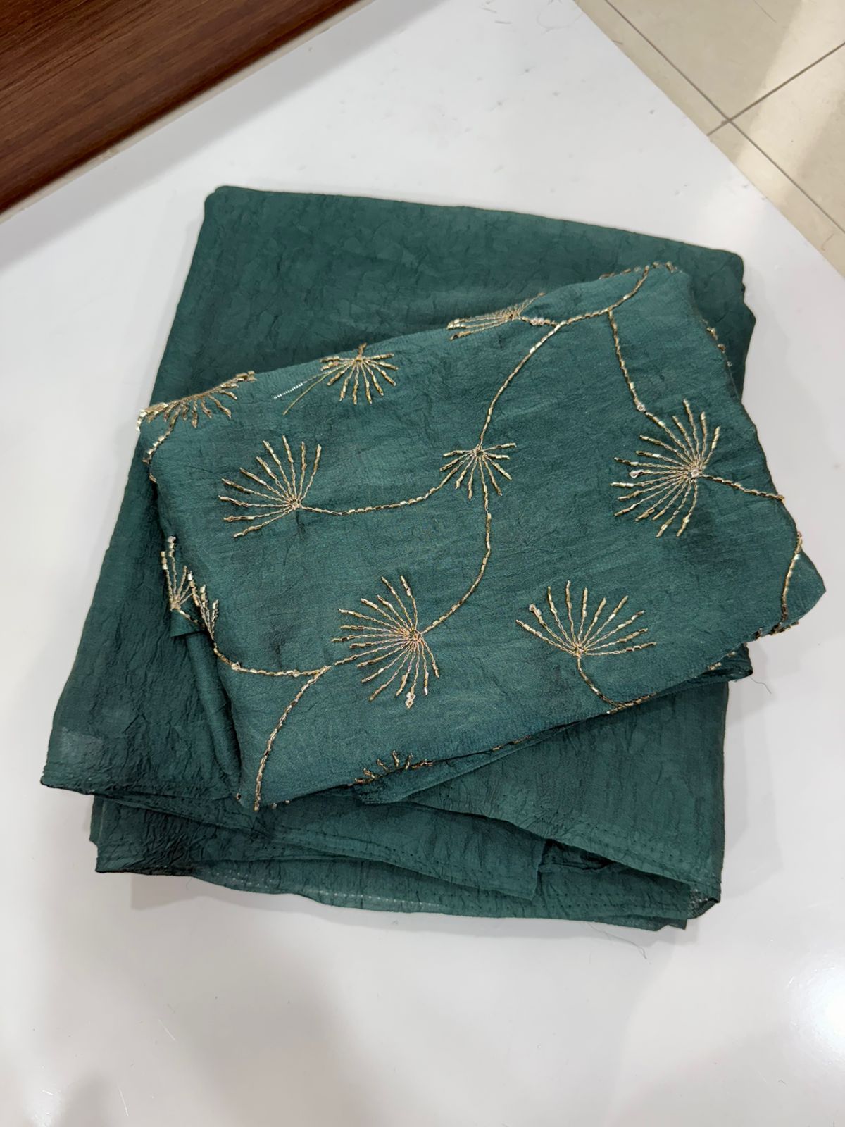 Rangoli Crush Saree with Designer Blouse
