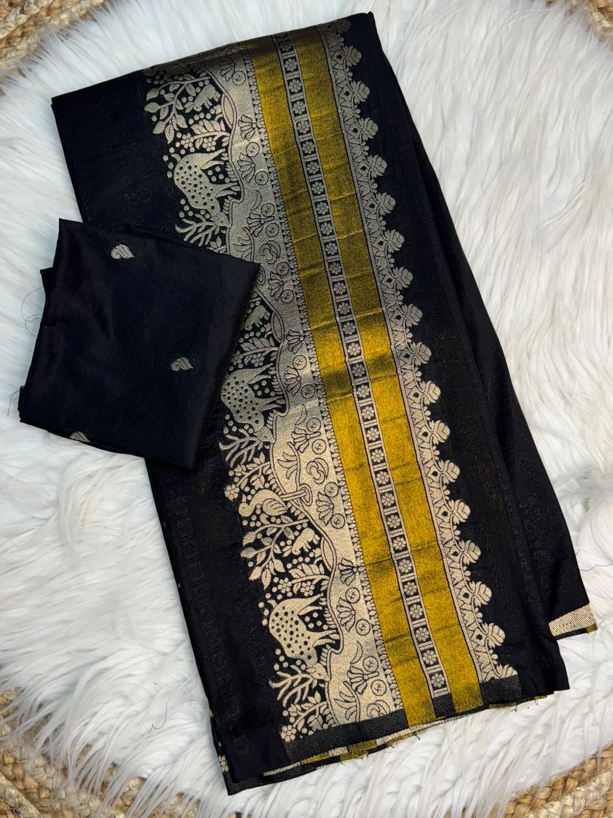 Rich Crepe Khadi Tissue Paithani Silk Saree