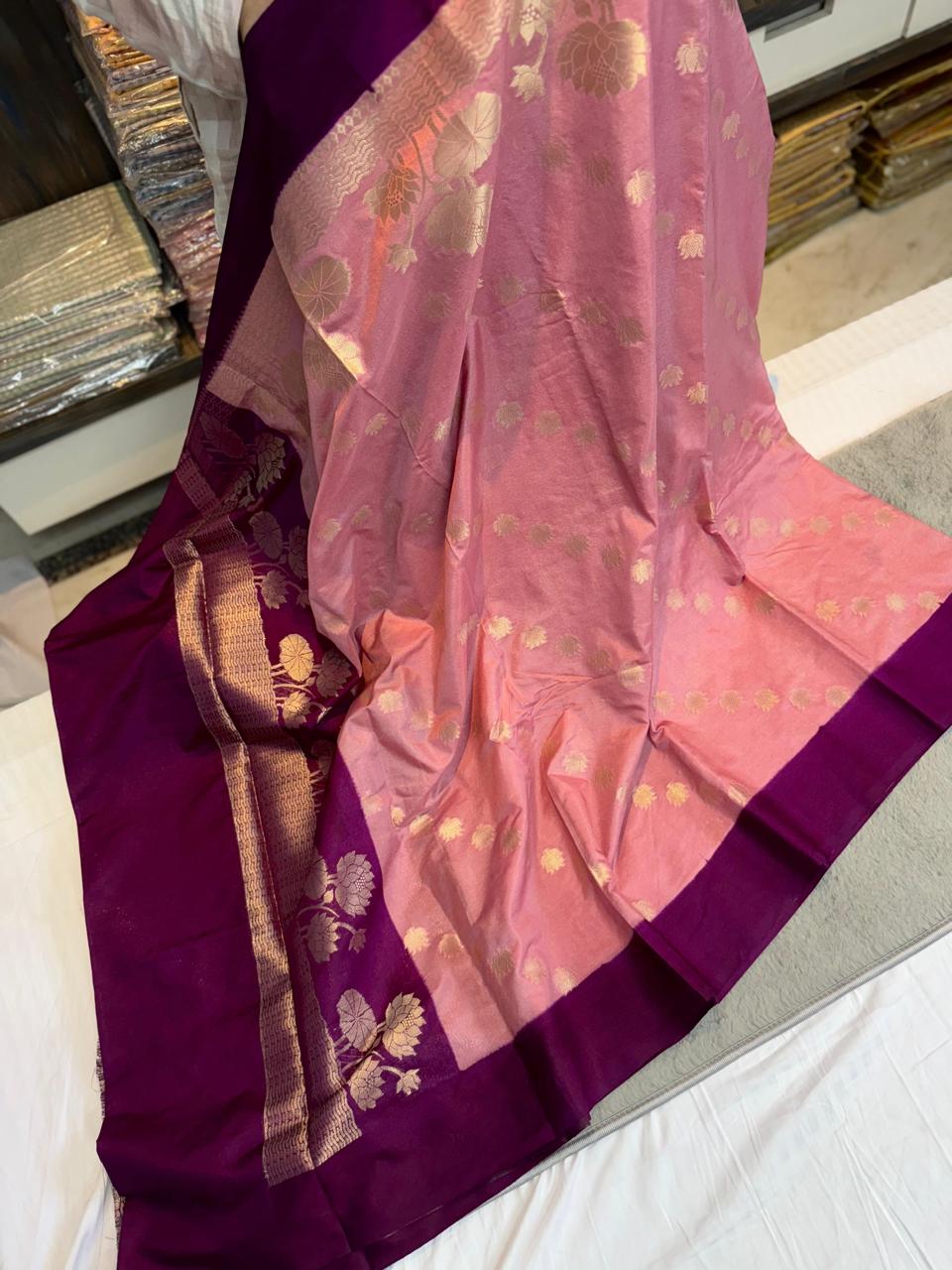 Banarasi Dyble Dupion Soft Silk Sarees