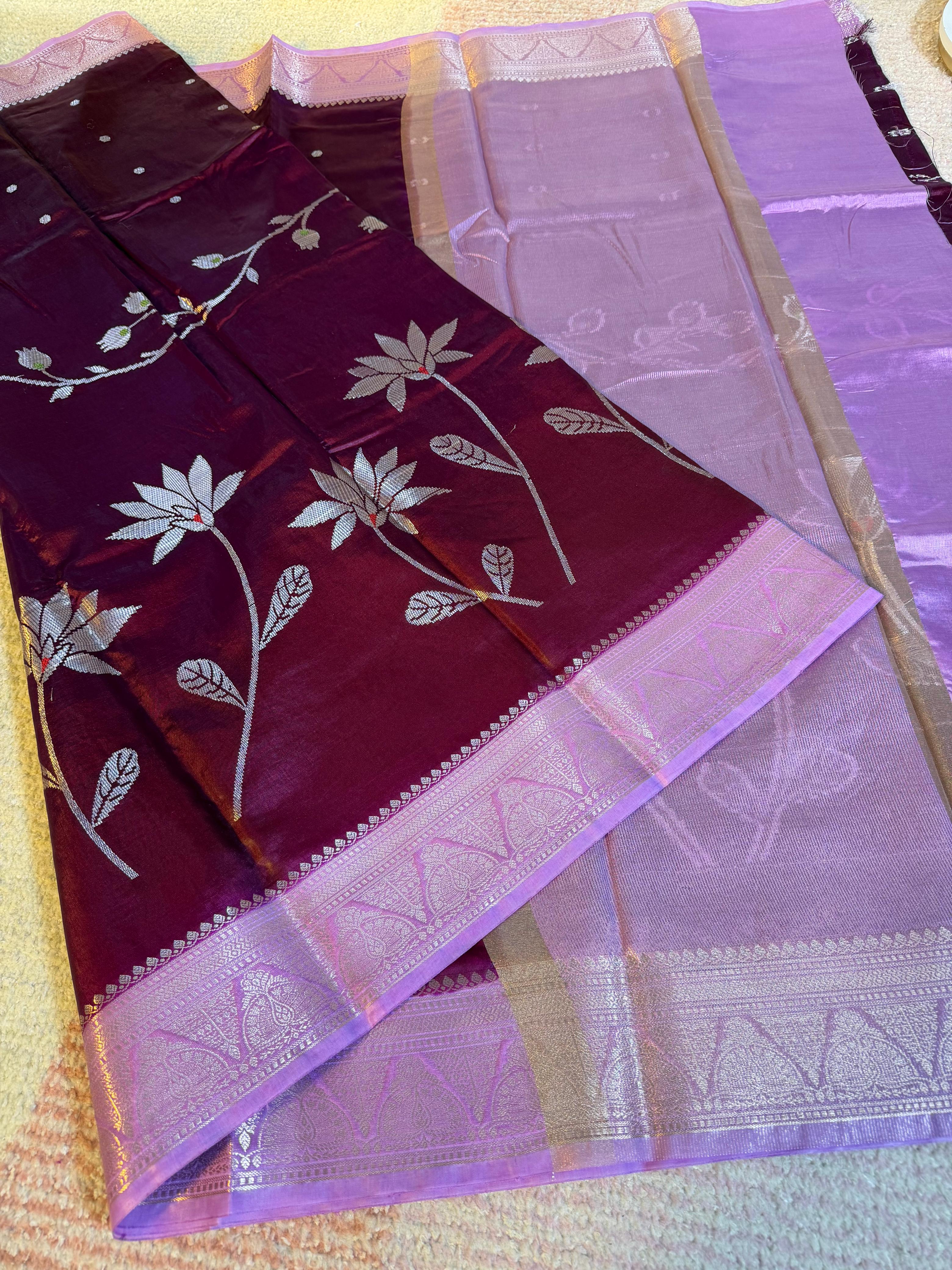 Banarasi Green Mango Sarees