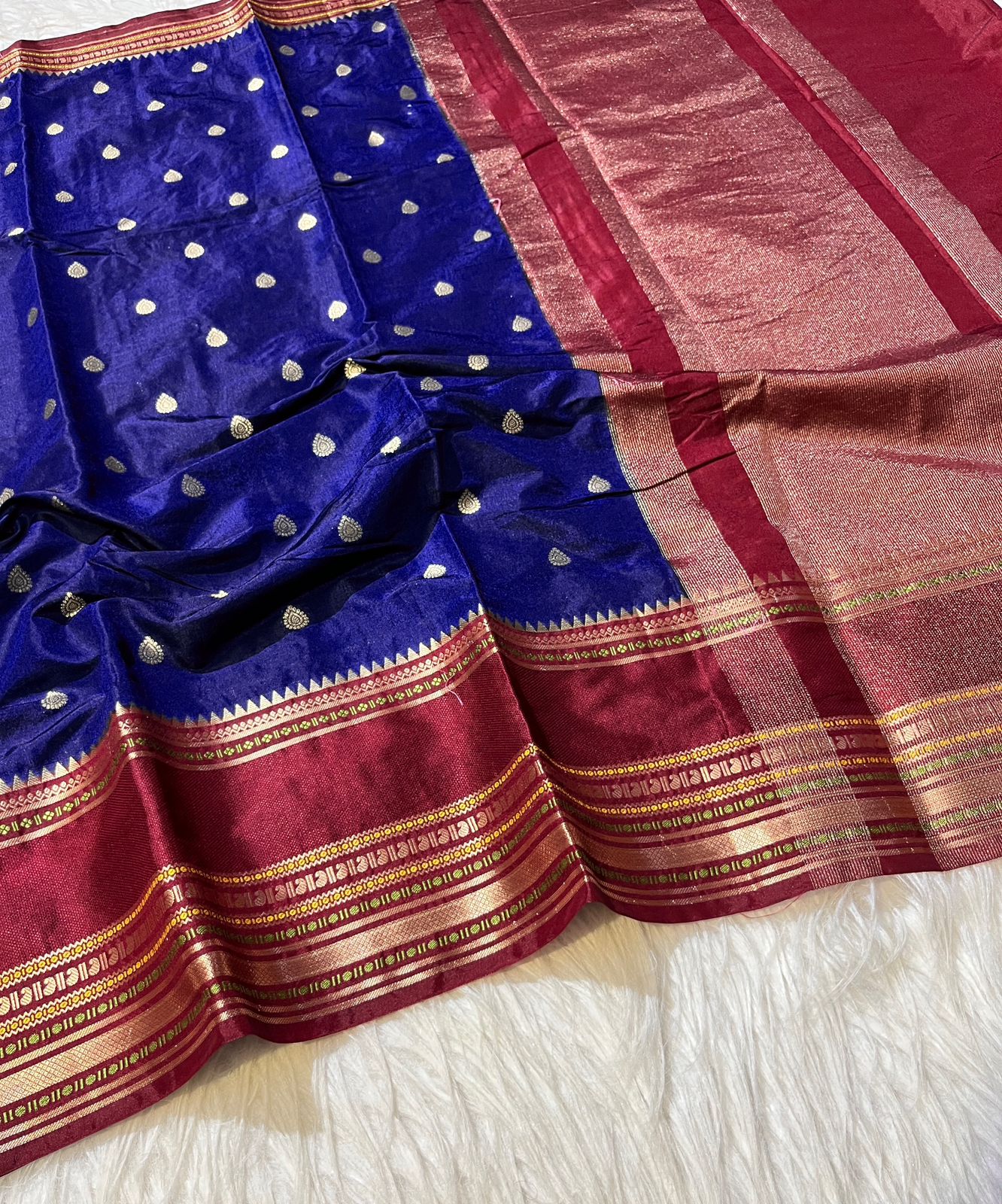 Banarasi Dyble Warm Soft Silk Sarees