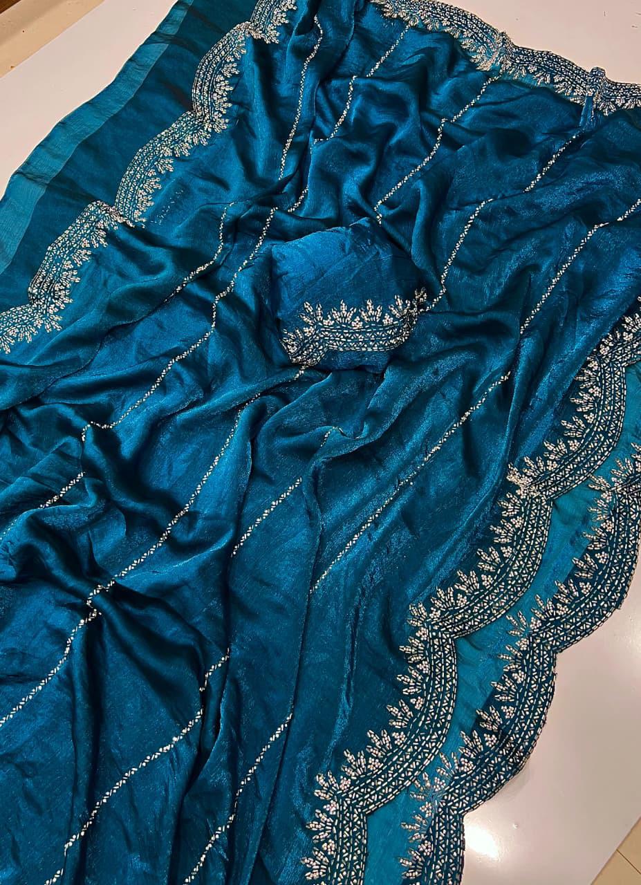Fendy Chiffon Space Silk Sarees