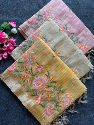 Soft Tusser Silk Sarees