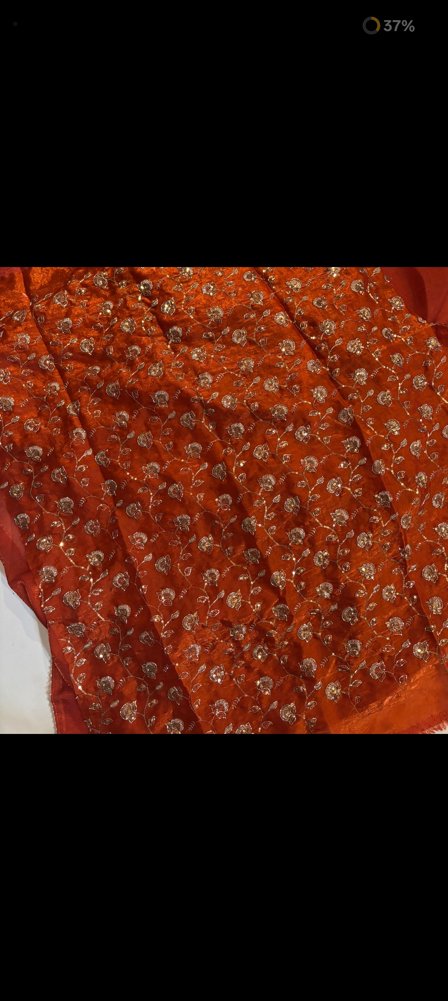 Designer Space Silk Sarees with Beads Work Blouse