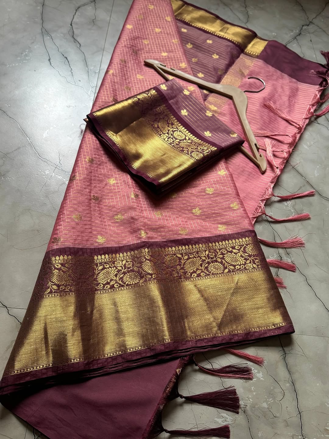 Premium Vintage Banarasi Semi Gadwal Soft Silk Sarees