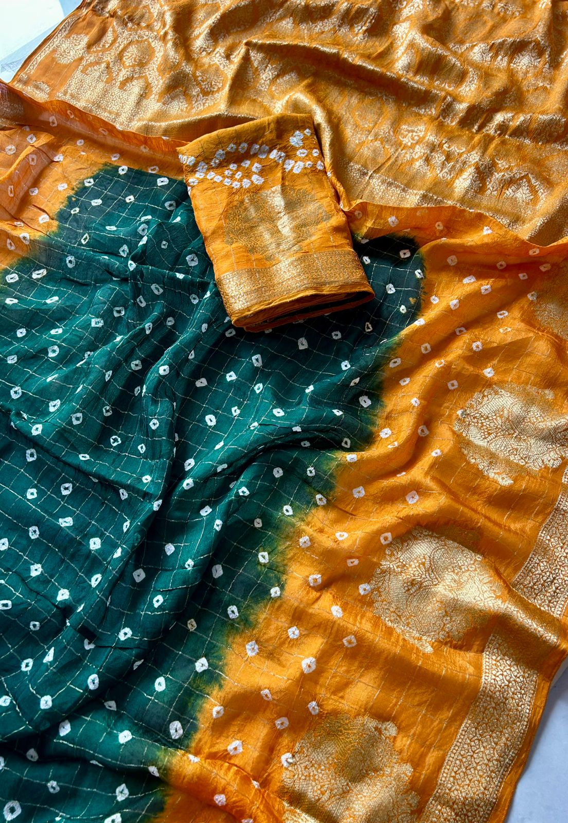 Bandini sarees with kanchi border