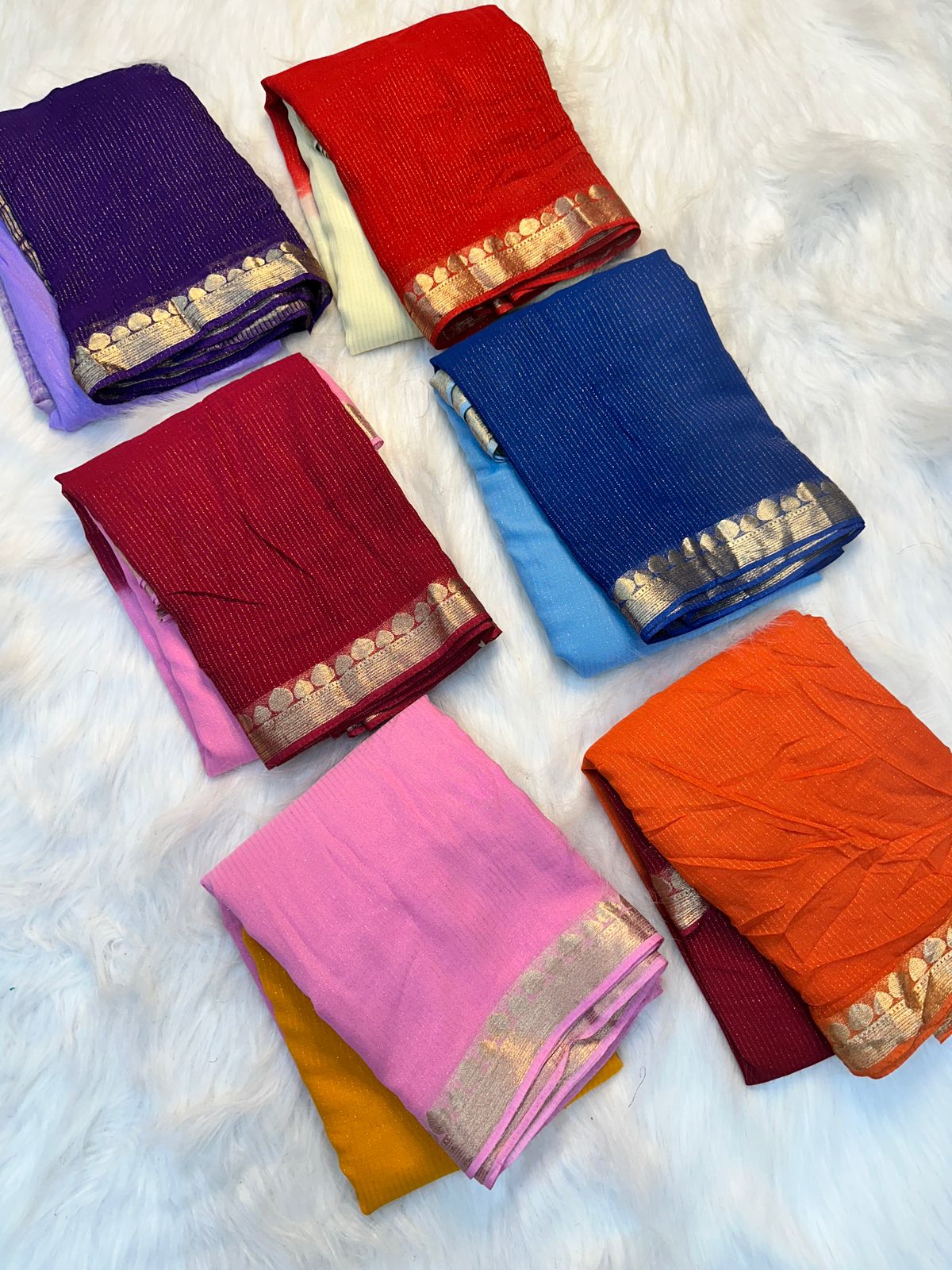 Pure Soft Viscose Weaving Jacquard Sarees with matching blouse