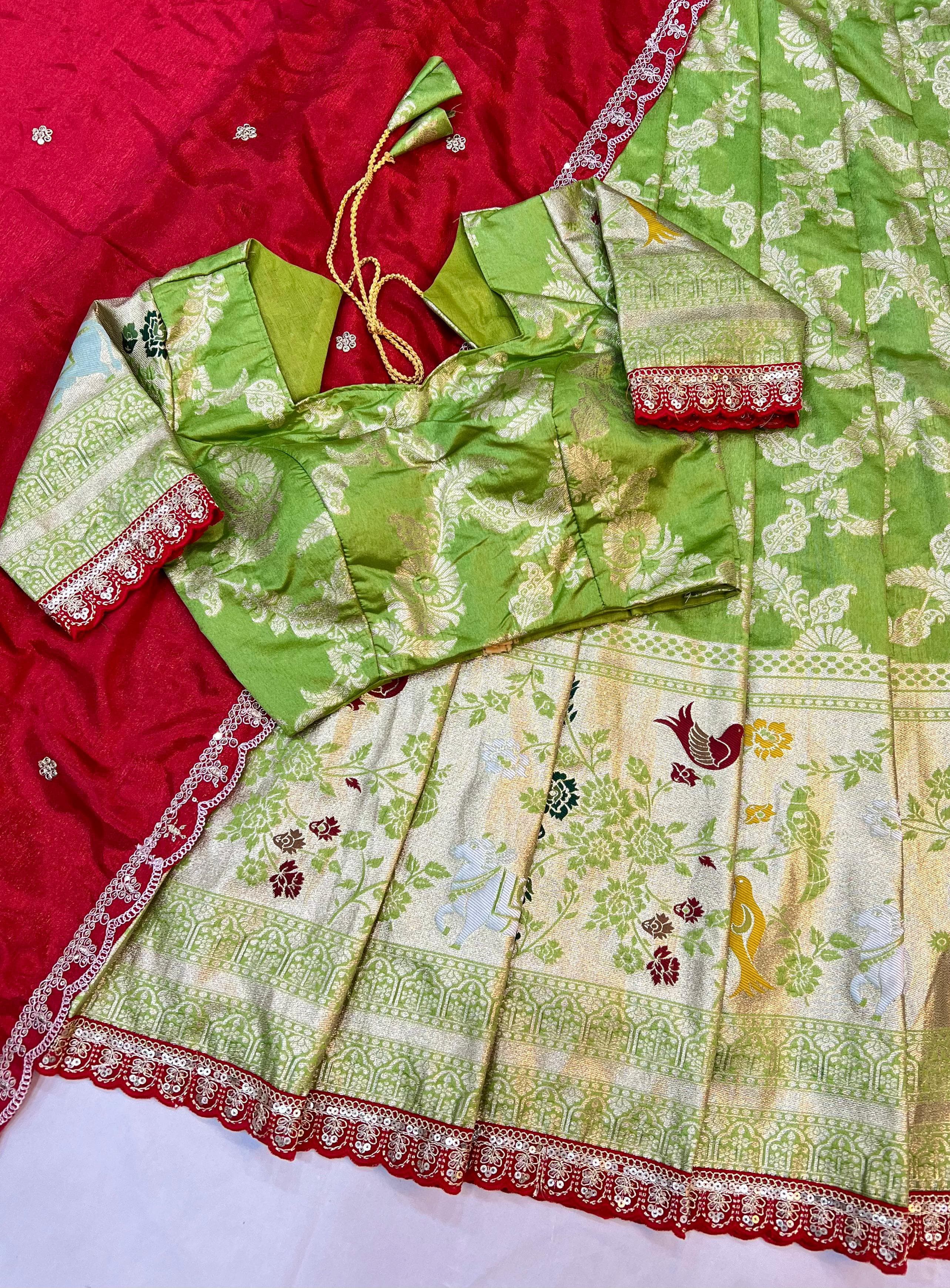 Paithani Tissue Silk Lehangas