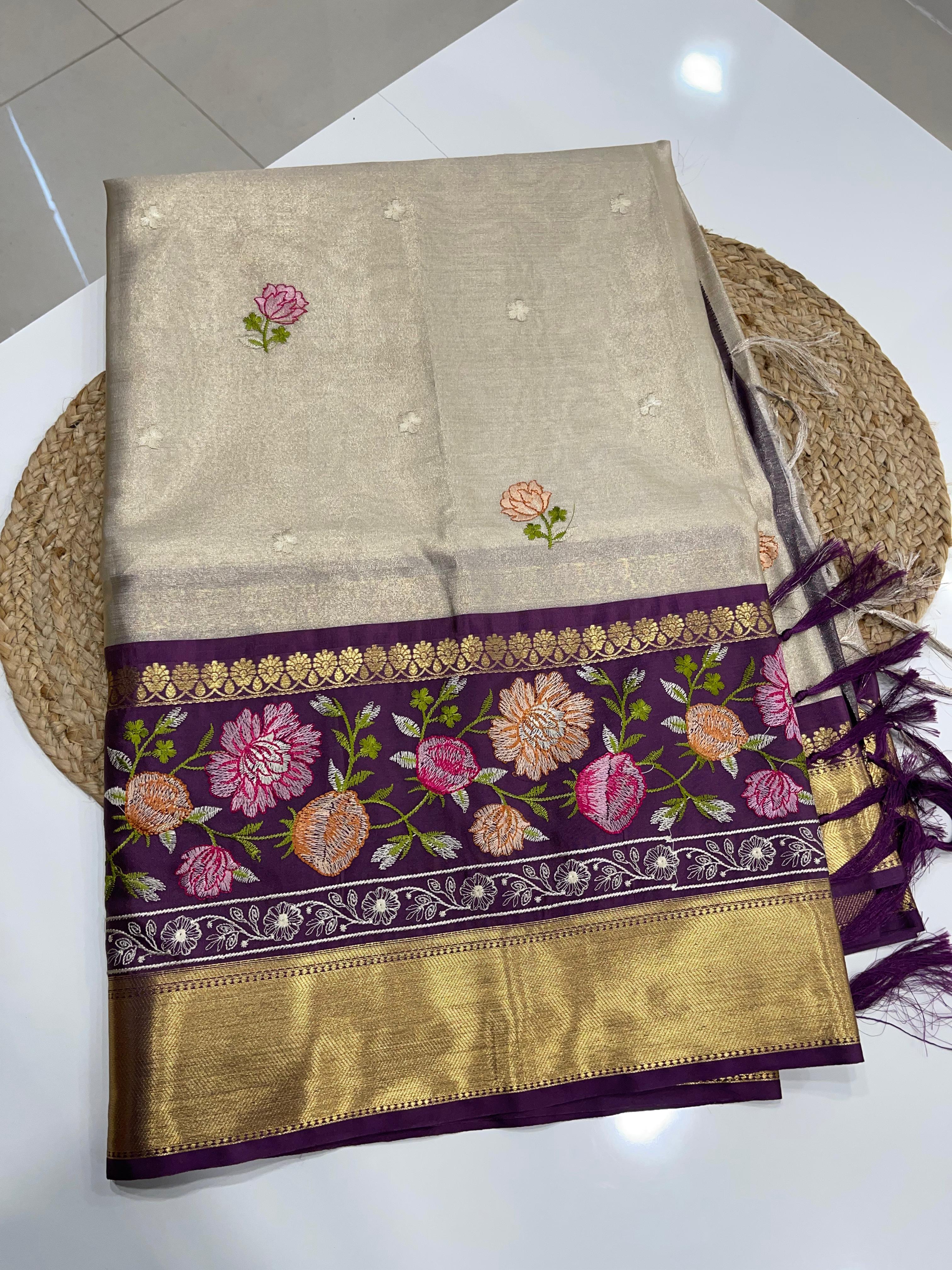 Premium Banarasi Tissue Silk Saree