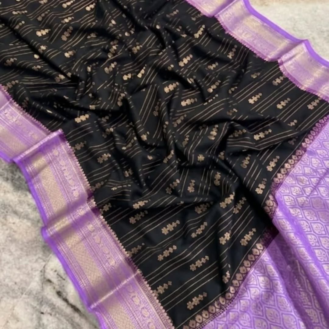 Soft Banarasi Chiniya Silk Sarees