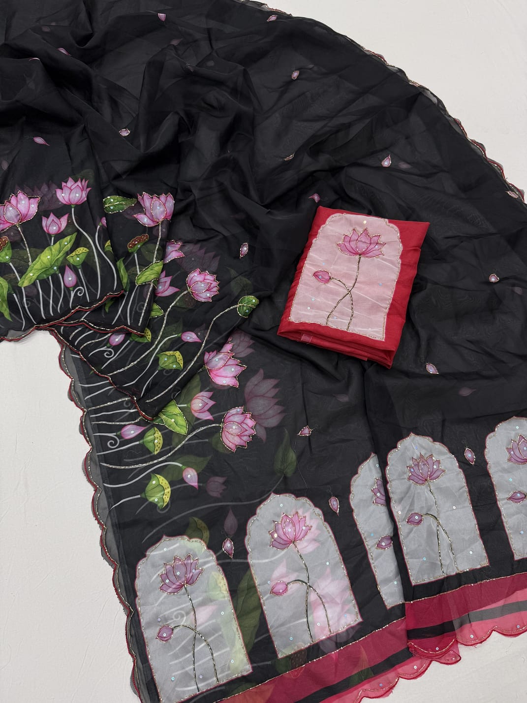 Soft tebby designer sarees
