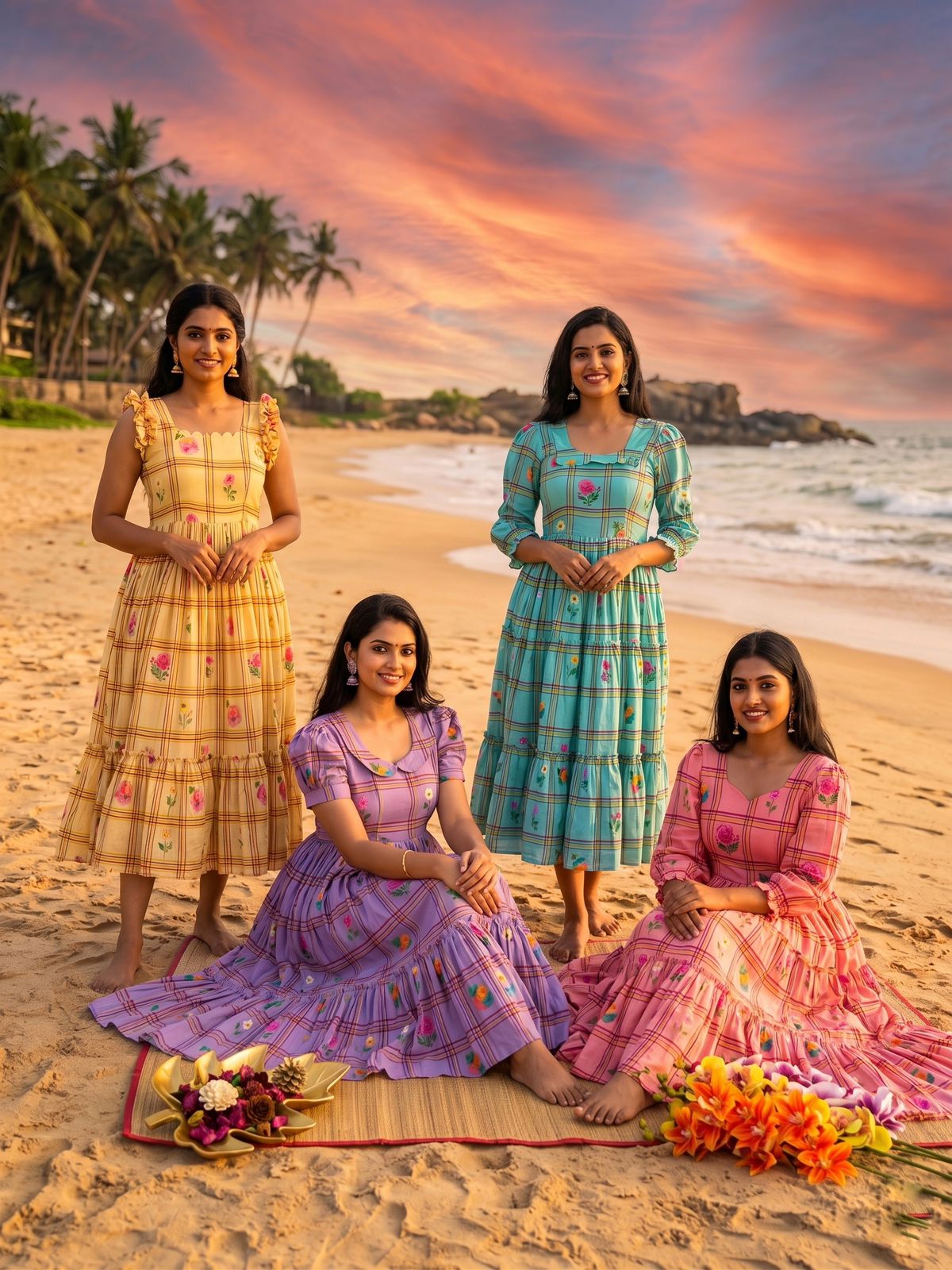 Pure Mul Chanderi Frocks