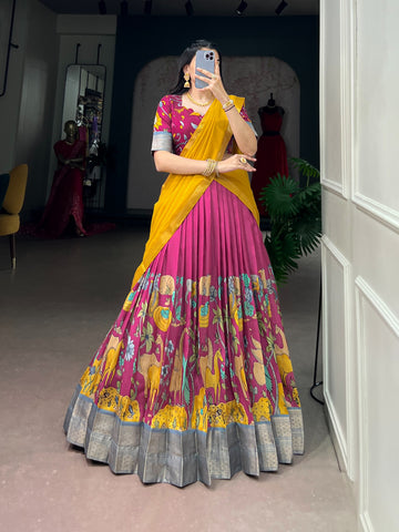 Festive Lehangas with Unstitched Blouse