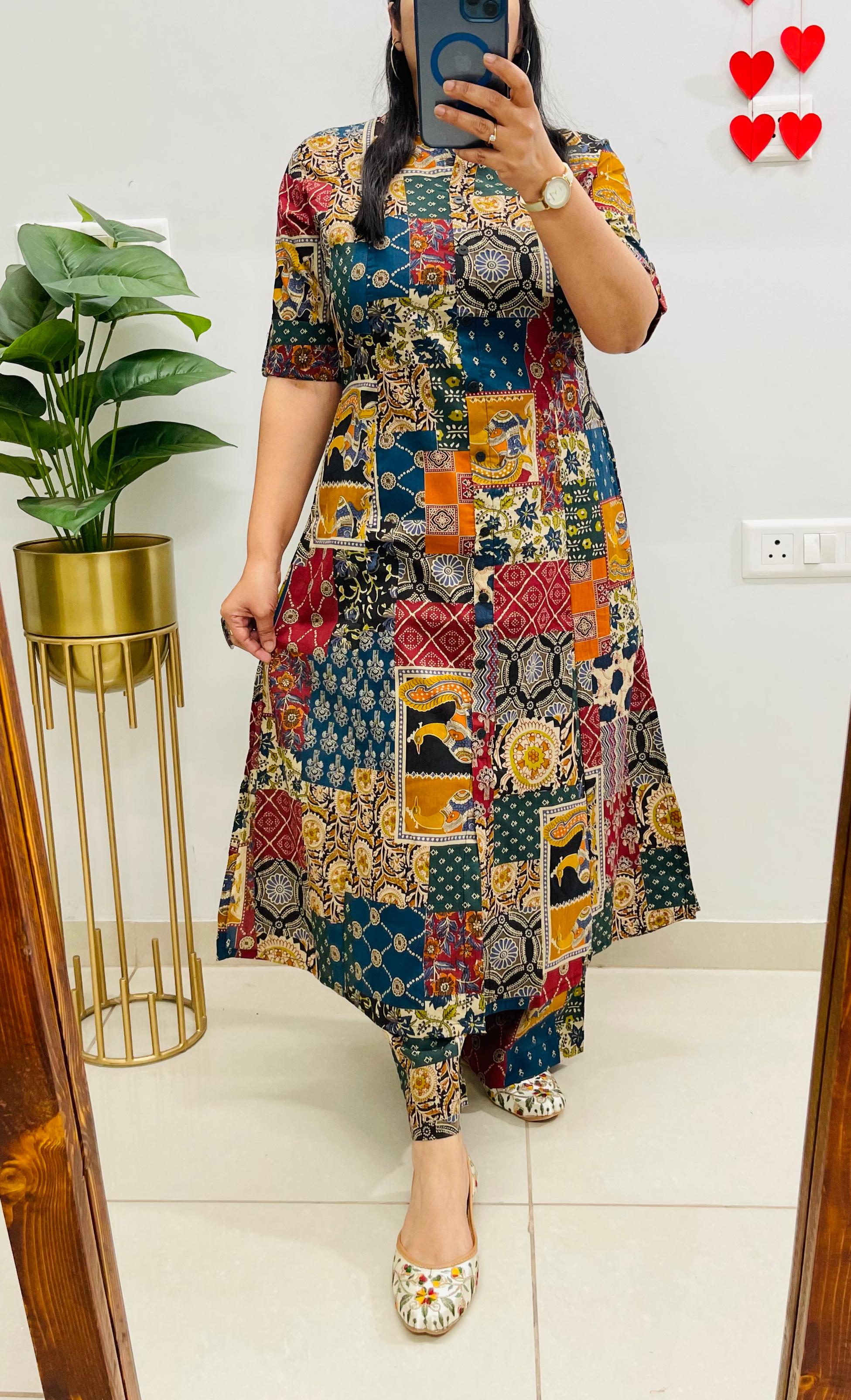 Jaipuri Kalamkari Print Kurti