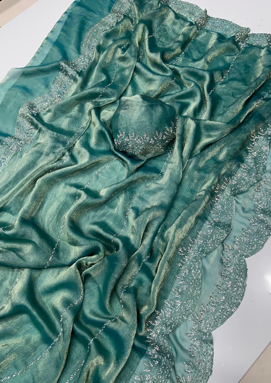 Fendy Chiffon Space Silk Sarees