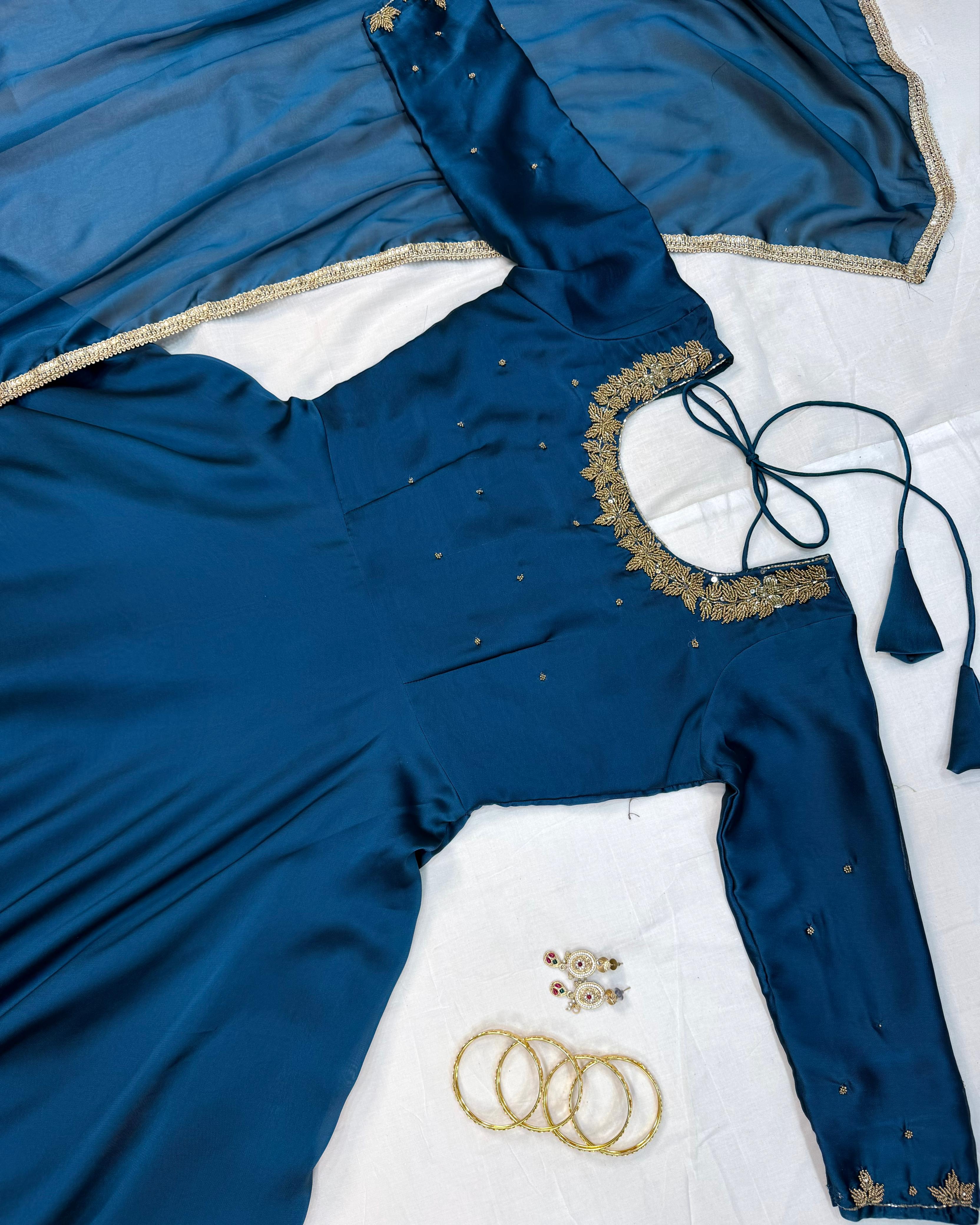 Premium Handwork Gowns with Dupatta