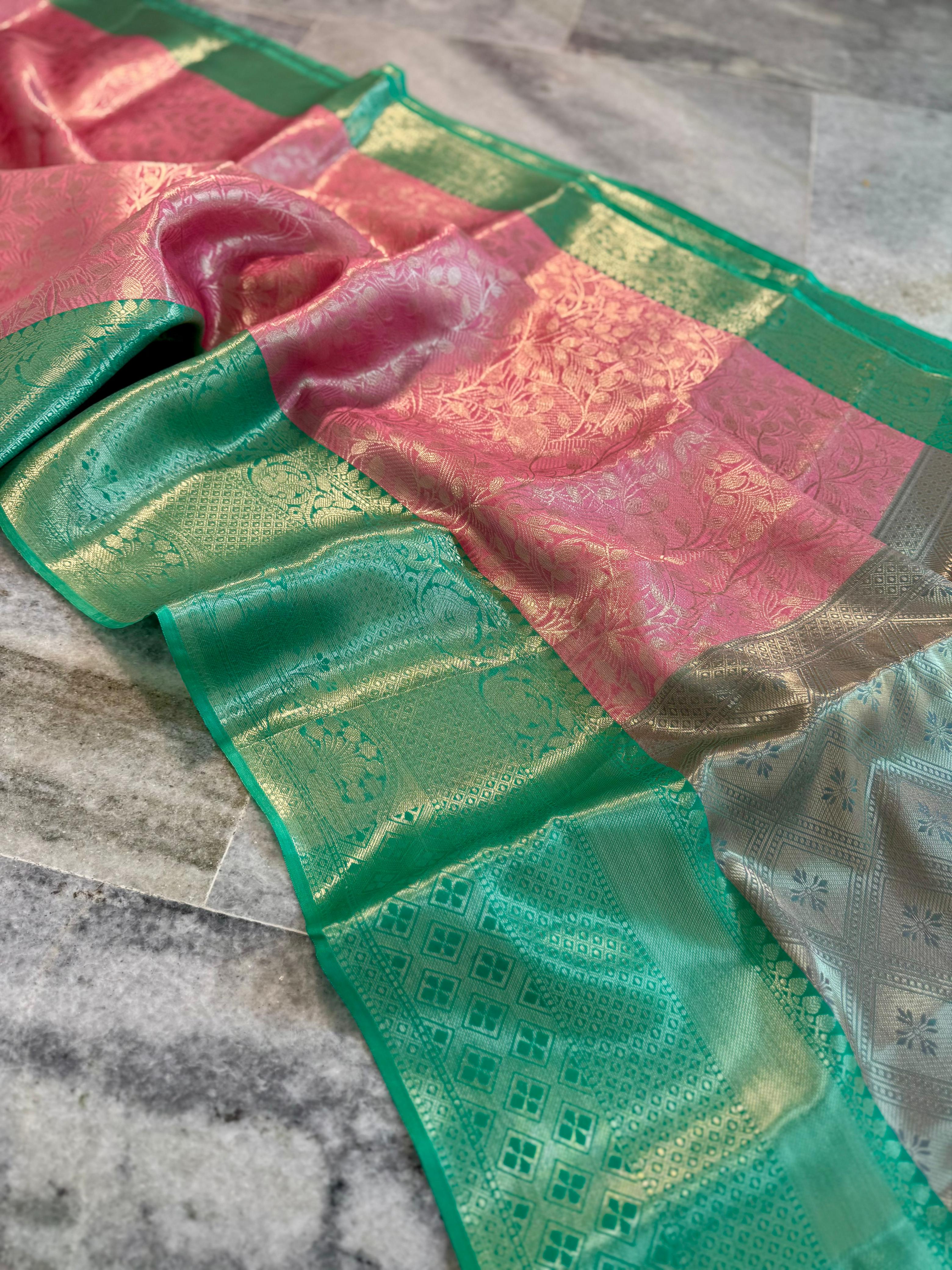 Soft Banarasi Tissue Silk Saree