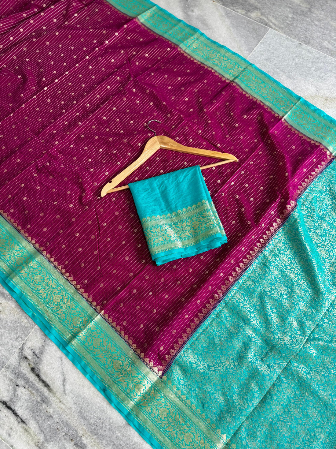 Soft Banarasi Chiniya Silk Saree