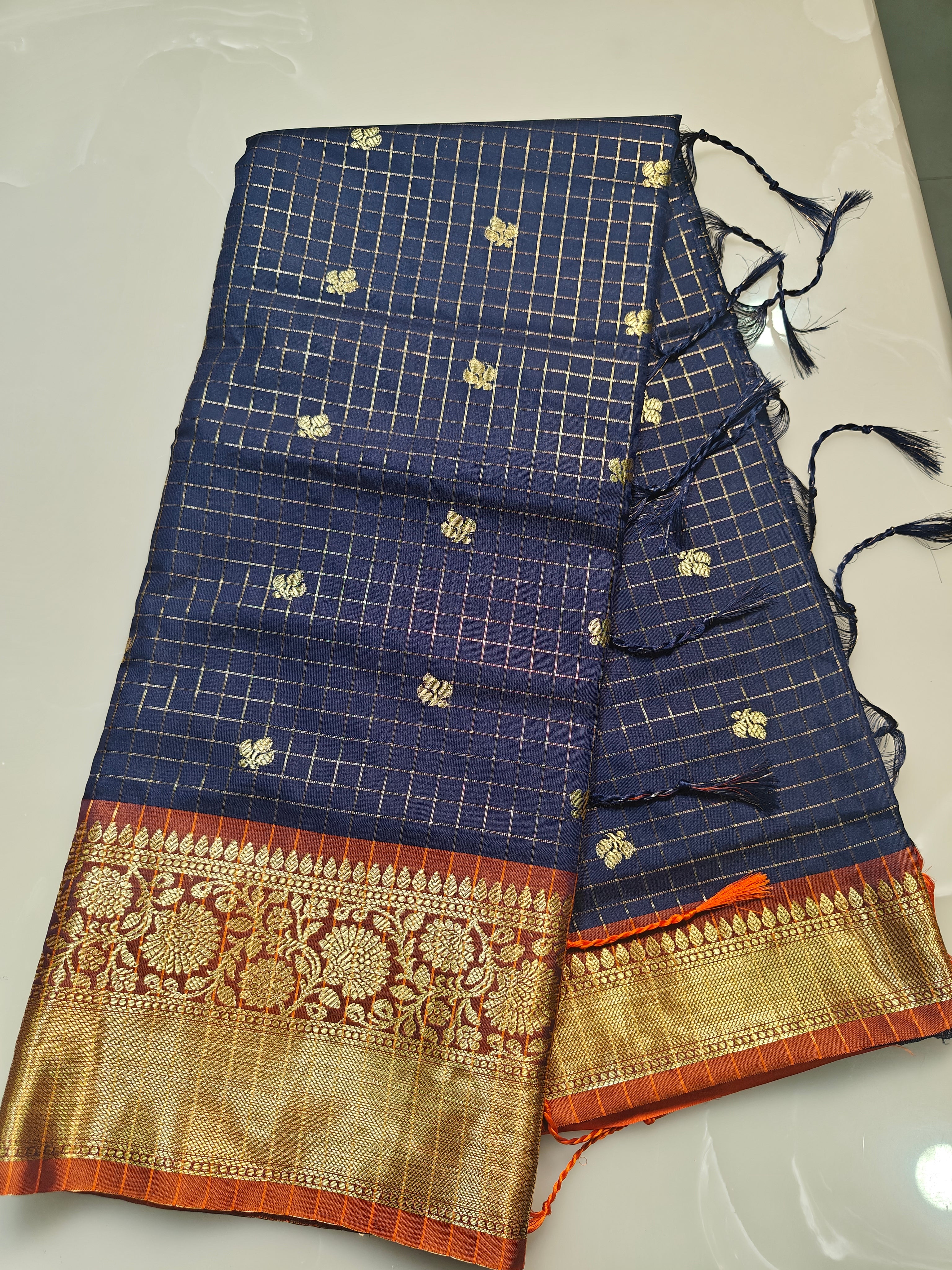 Soft Banarasi Vintage Semi Katan Sarees